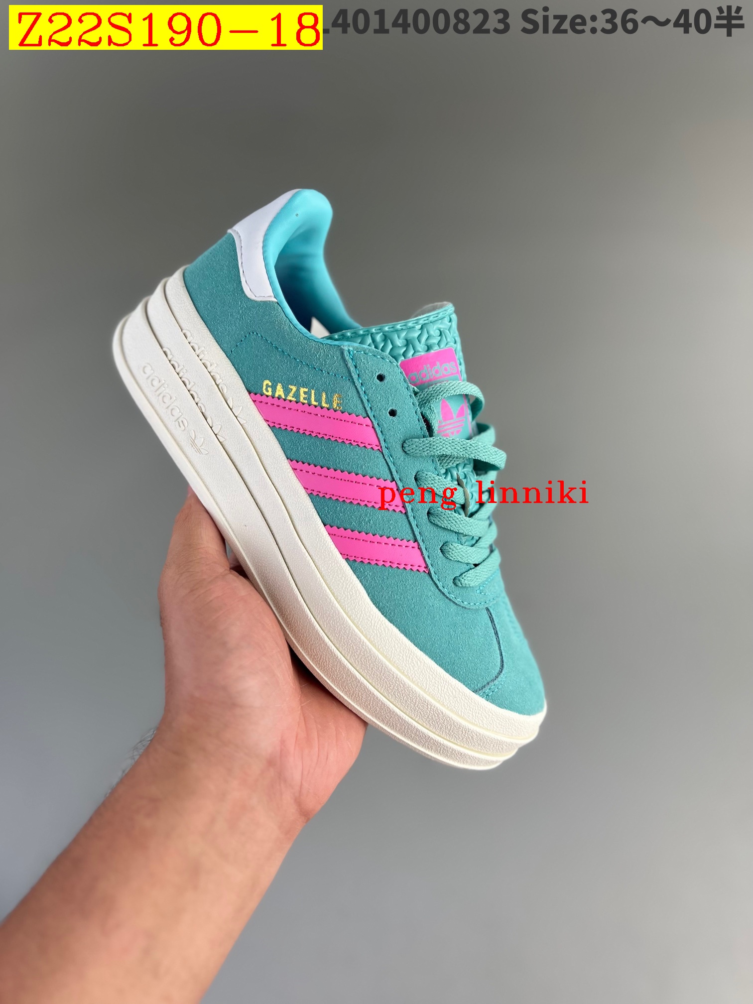 51$ new_dh Adidas Gazelle Bold w size 36-4532185034482 Z22S190 gallery