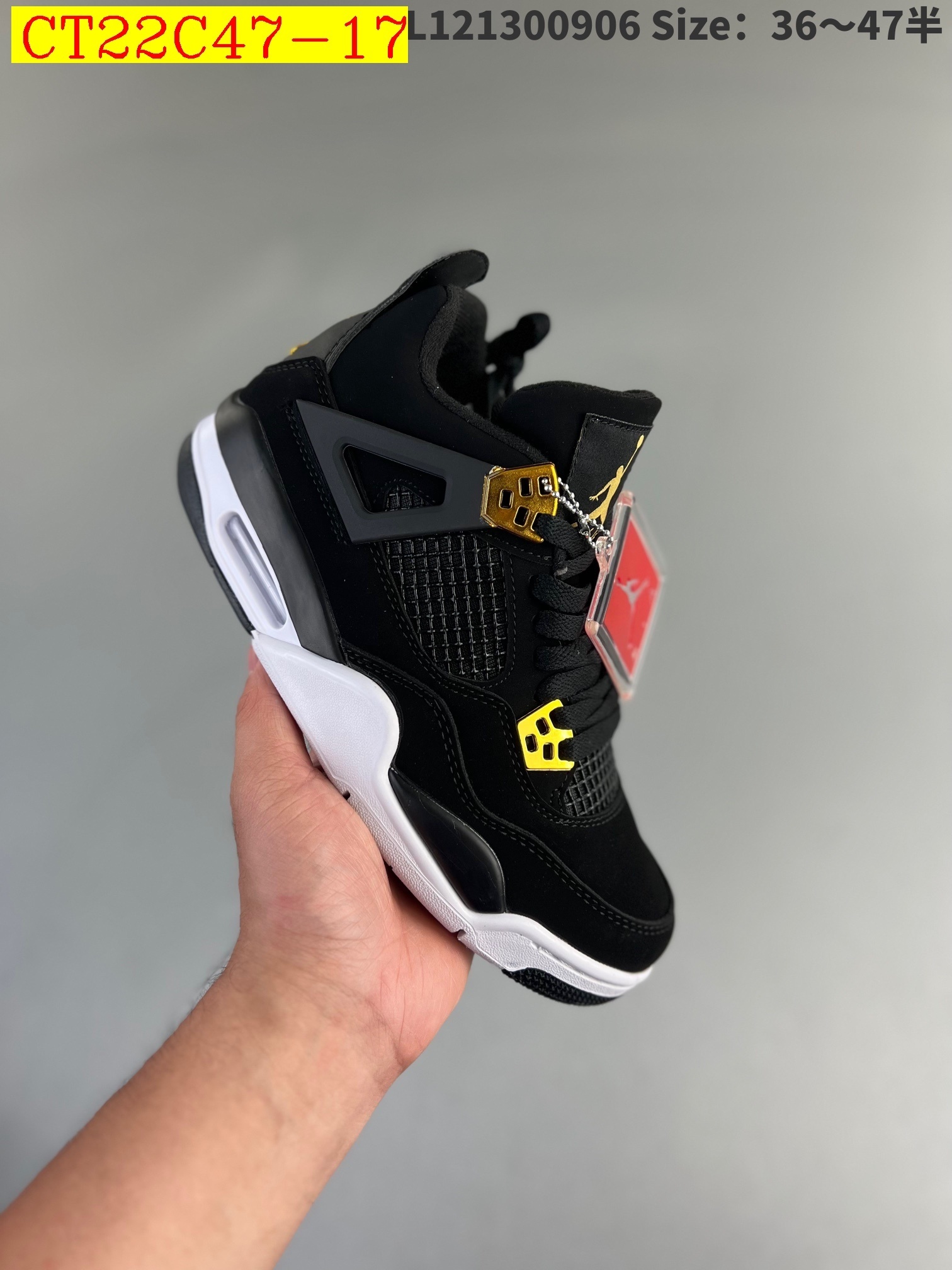 51$ new_dh Air Jordan 4 Retro Bred Reimagined SIZE 36-46 92564034386 CT22C47 gallery