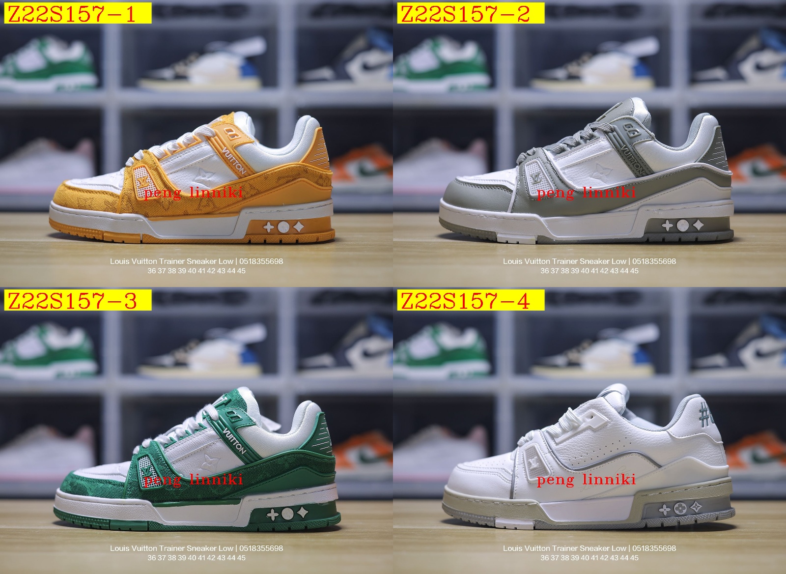 51$ new_dh Louis Vuitton Trainer Sneaker Low size 36-45 52184034485 Z22S157 gallery