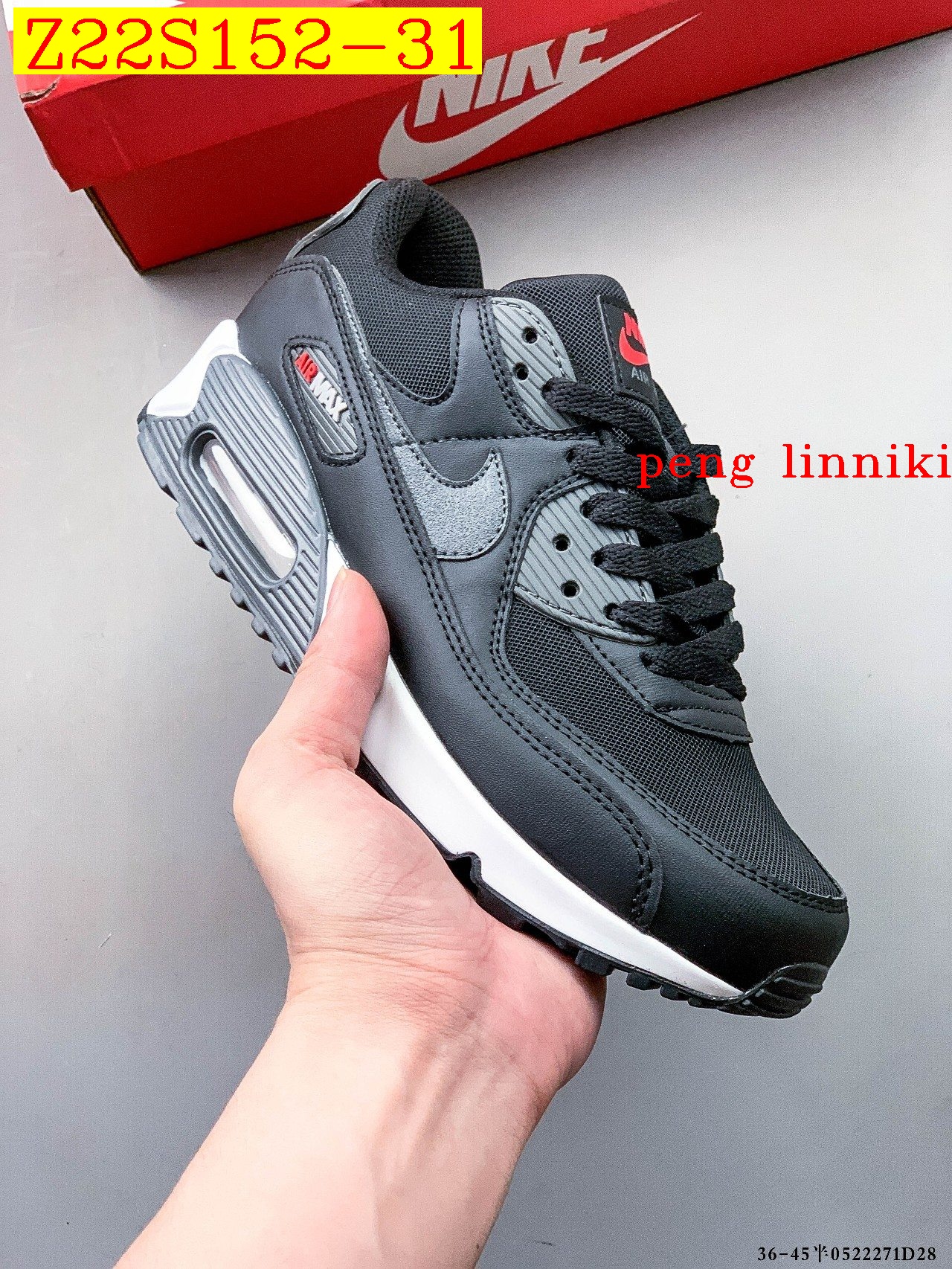 new_dh TOP QUALITY Nike Air Max 90 size 36 45 52187034483 Z22S152 gallery