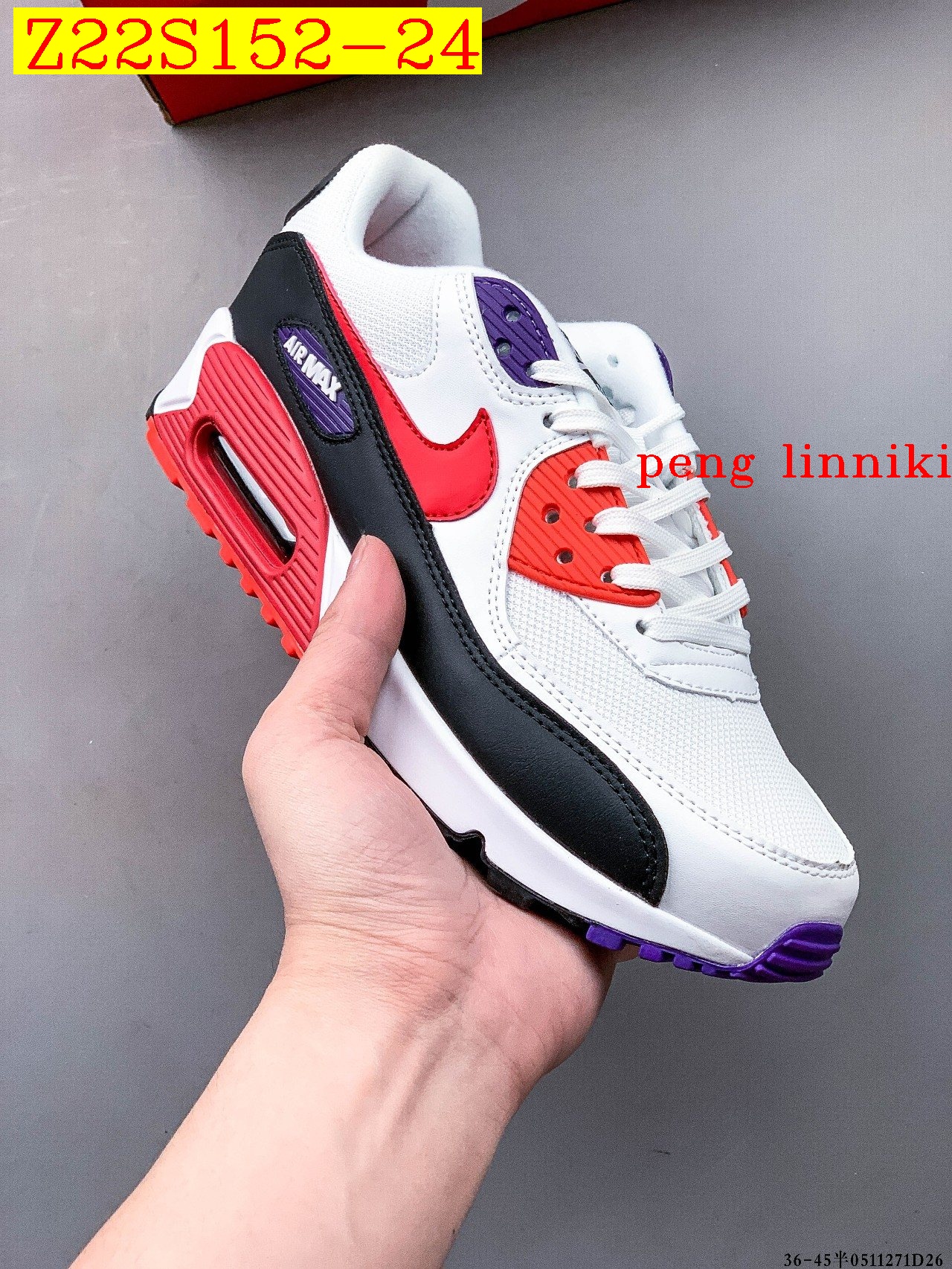 new_dh TOP QUALITY Nike Air Max 90 size 36 45 52187034483 Z22S152 gallery