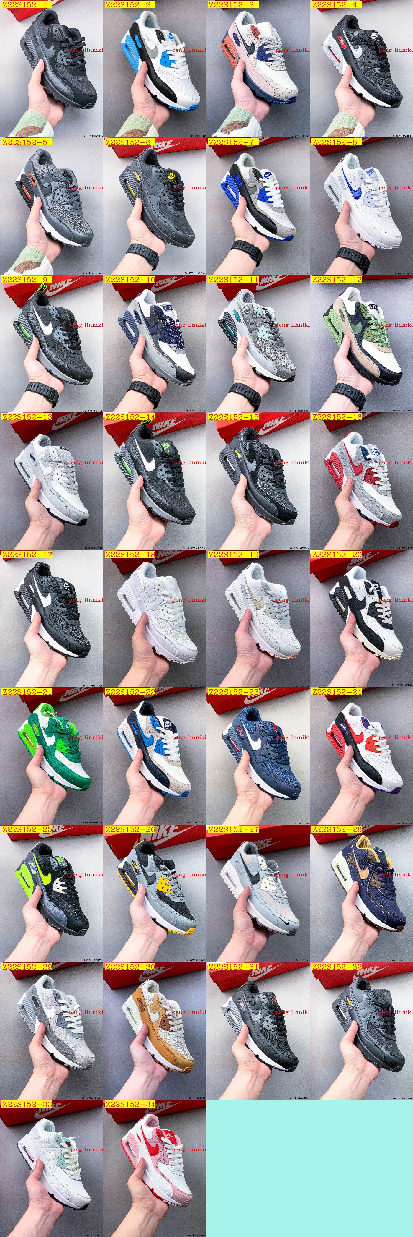 new_dh TOP QUALITY Nike Air Max 90 size 36 45 52187034483 Z22S152 gallery