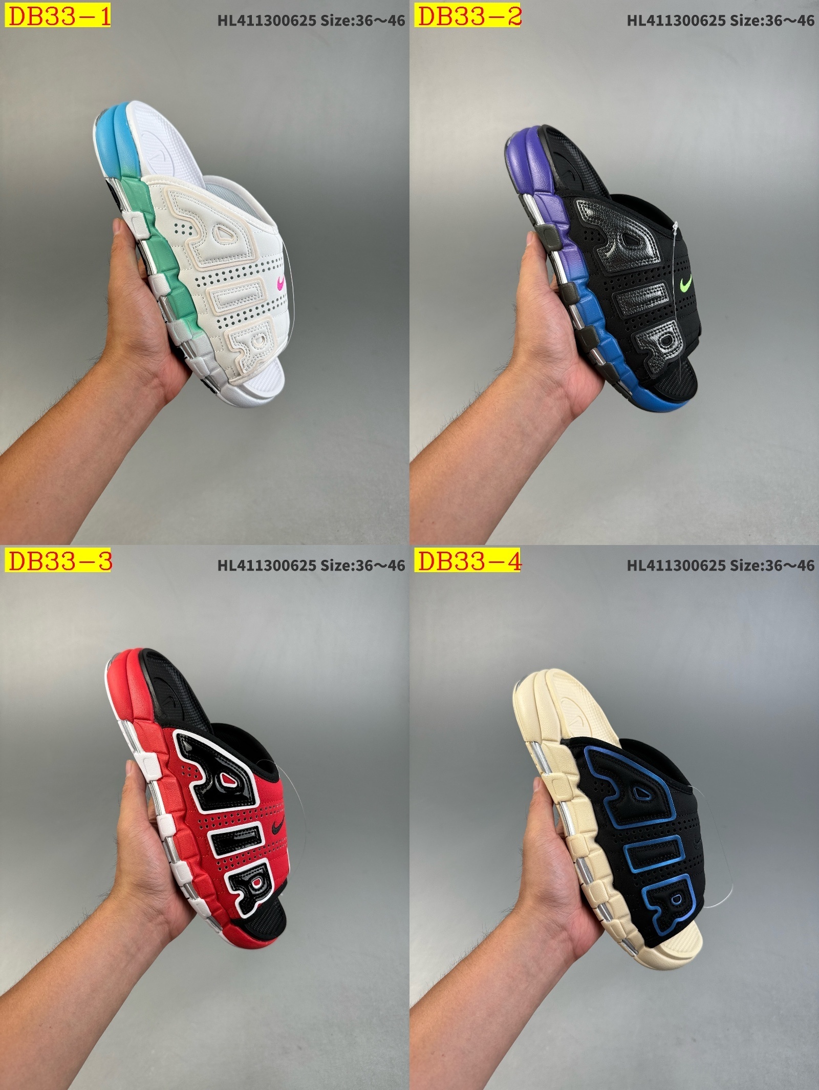 51$ new_dh nike AIR MORE Uptempo Slide size 36-46 32564034383 DB33 gallery