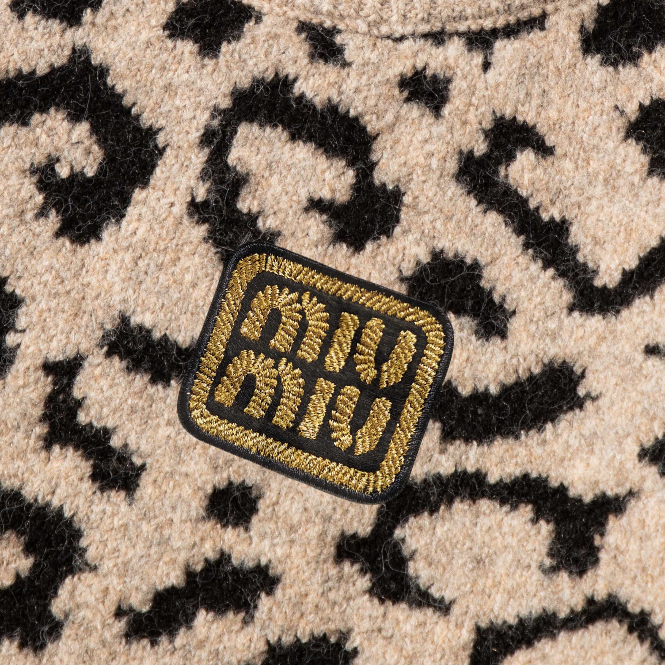 52$ MIUMIU Leopard Knit Sweater Size M-3XL 120630 LNF622 gallery
