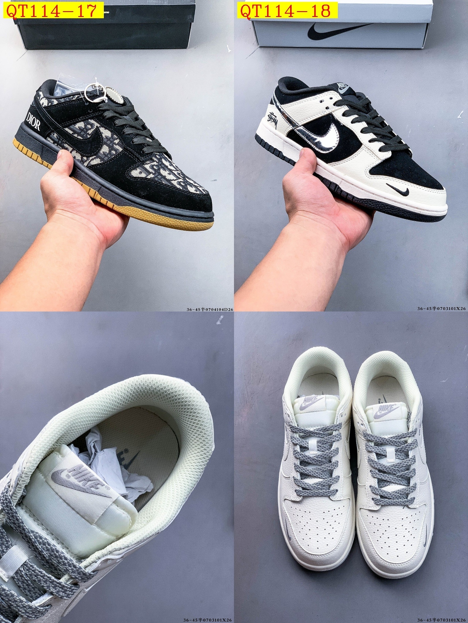 52$ NIKE SB DUNK LOW PRO size 36-45 half 523680 QT114 gallery