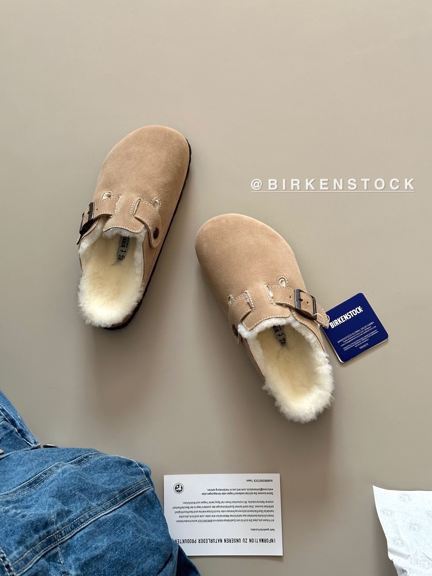 52$ Top Quality Birkenstock Shoes Leather Sheep Wool size 35-40 526660 UG332 gallery