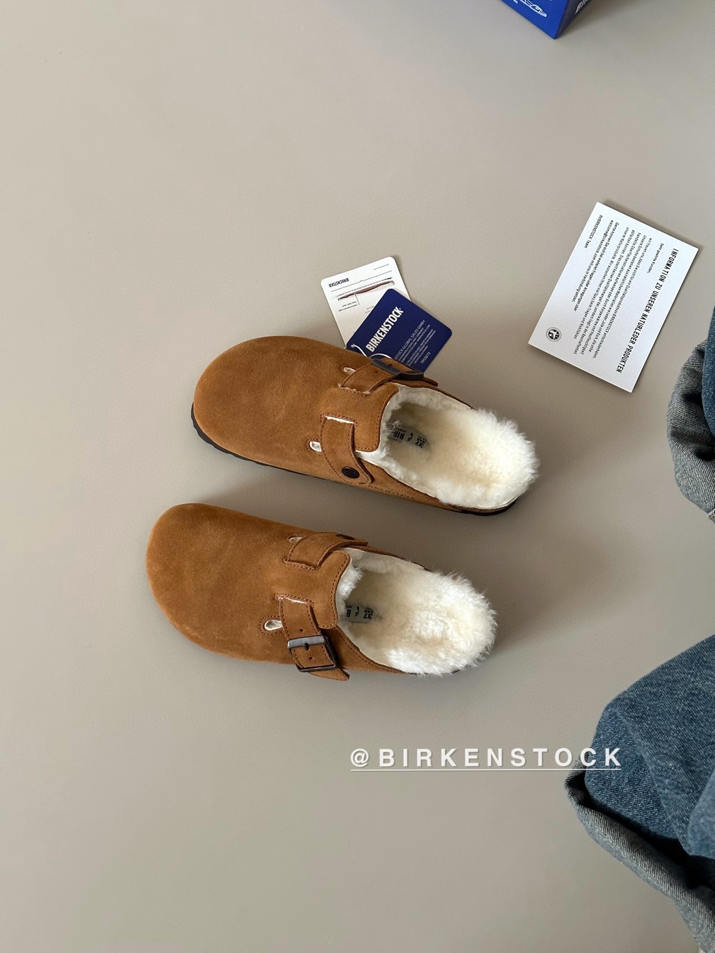 52$ Top Quality Birkenstock Shoes Leather Sheep Wool size 35-40 526660 UG332 gallery