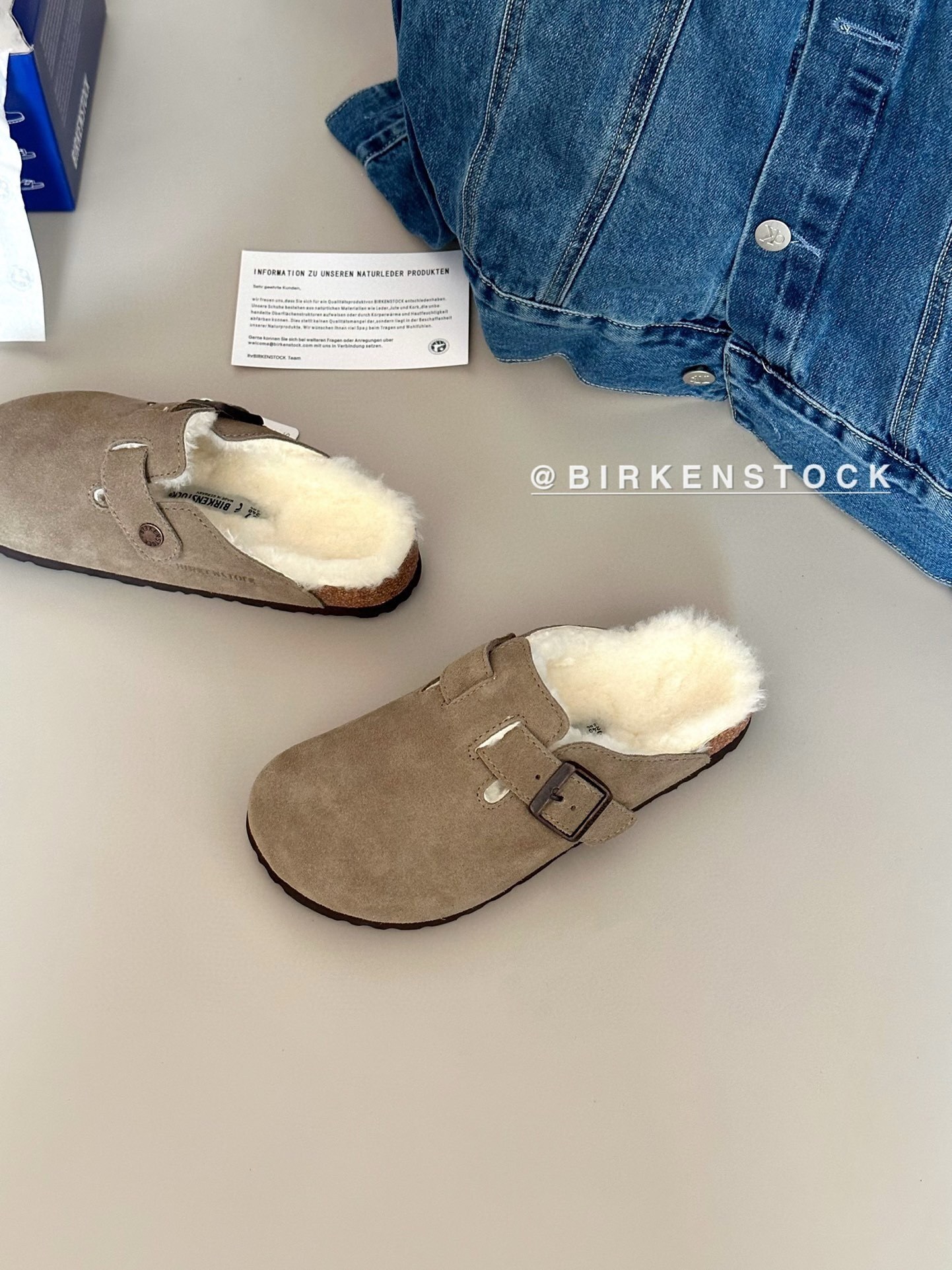 52$ Top Quality Birkenstock Shoes Leather Sheep Wool size 35-40 526660 UG332 gallery