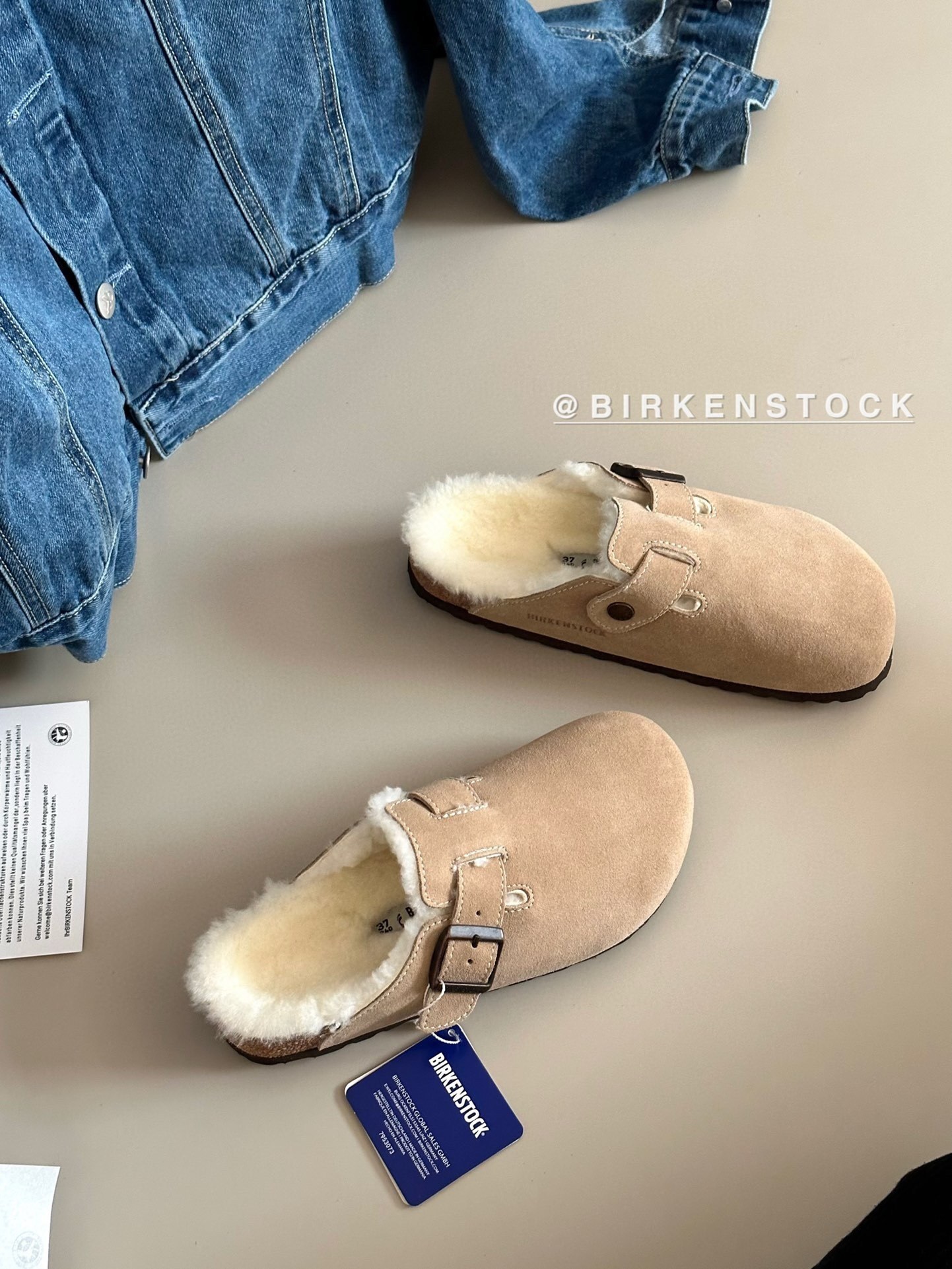 52$ Top Quality Birkenstock Shoes Leather Sheep Wool size 35-40 526660 UG332 gallery