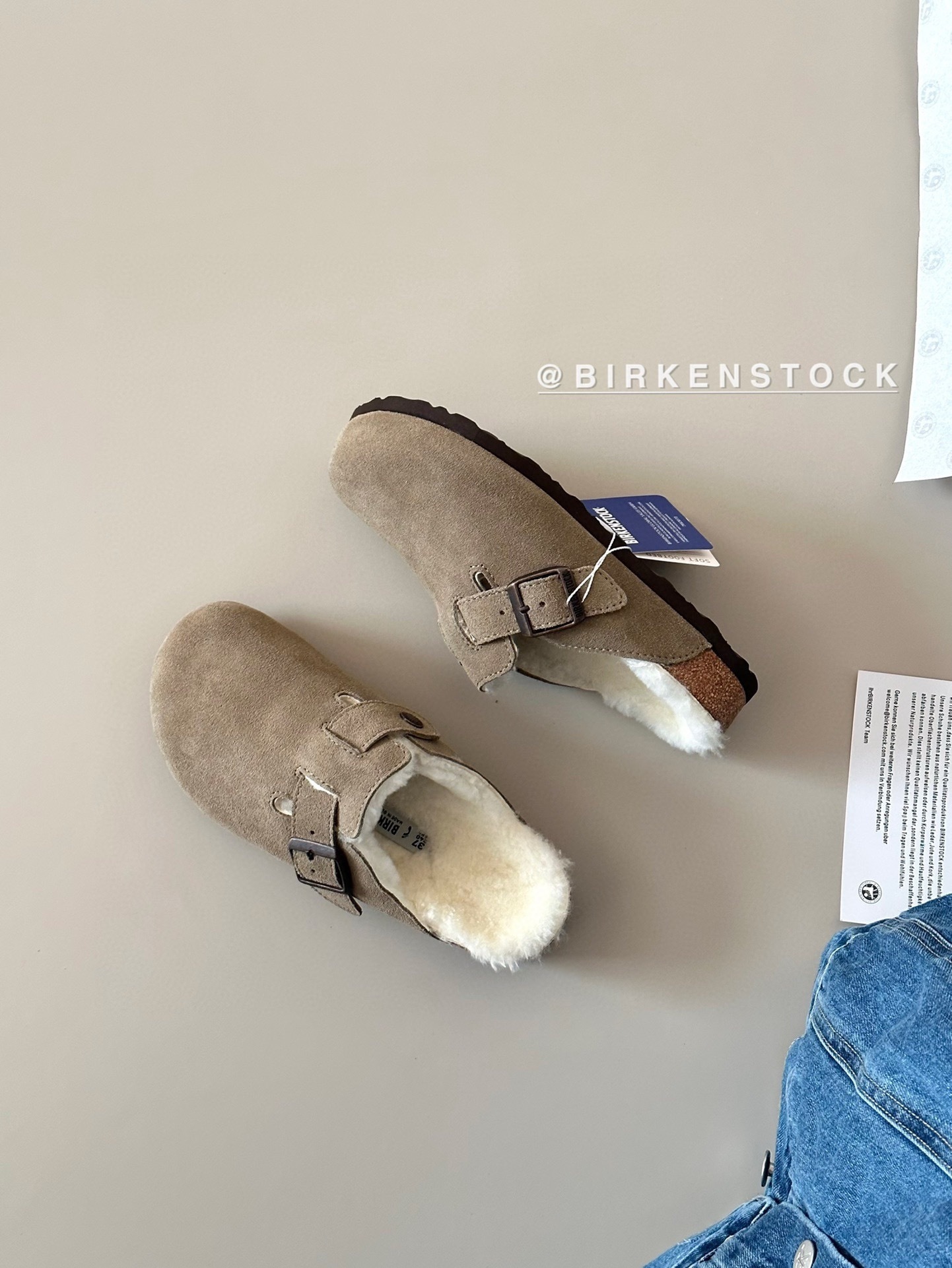 52$ Top Quality Birkenstock Shoes Leather Sheep Wool size 35-40 526660 UG332 gallery