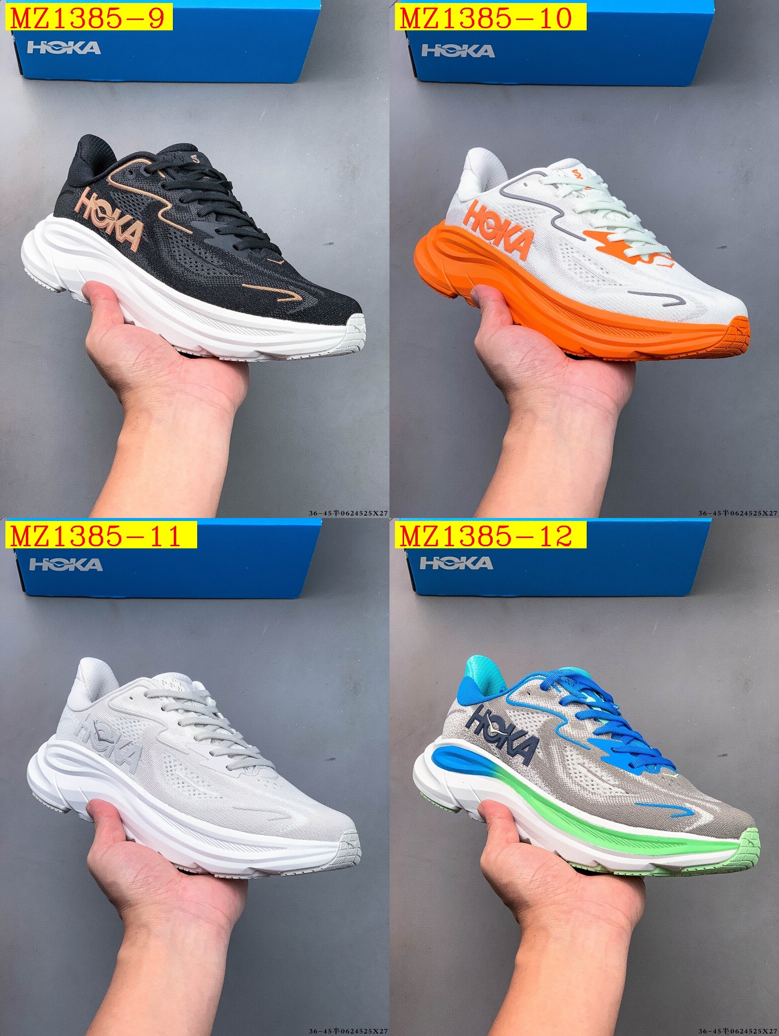 52$ Top Quality HOKA ONE ONE Clifton 10 half size 36-45 628750 MZ1385 gallery