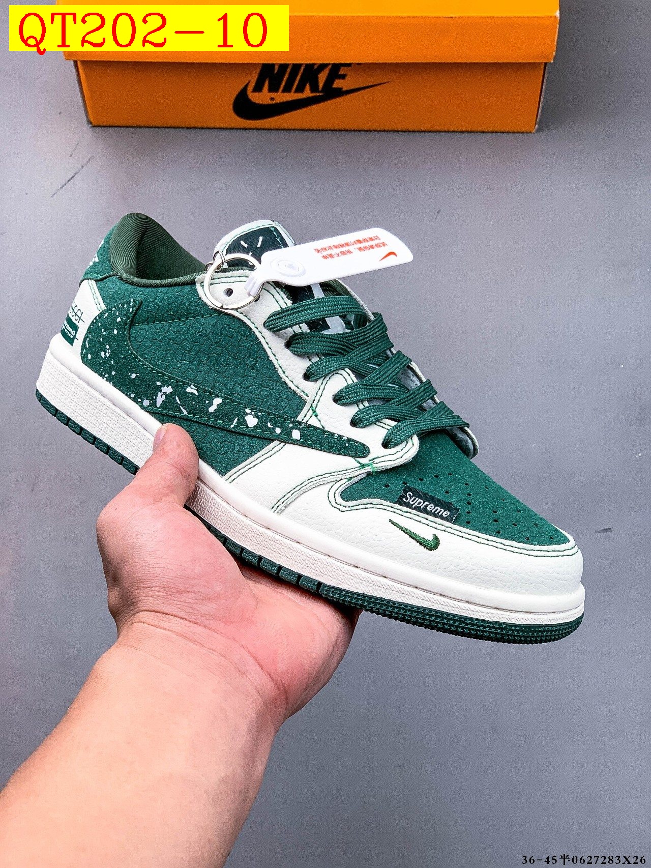 52$ Top Quality NIKE AIR JORDAN LOW 1 size 36-45 half 723690 QT202 gallery