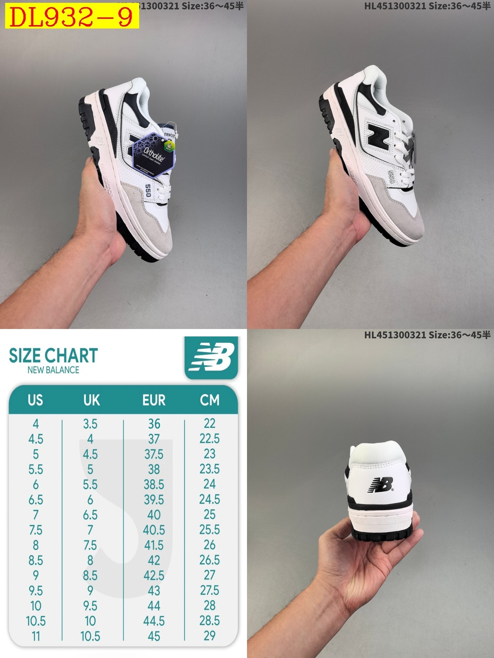 52$ dh New Balance BB550 size 36-45 52869035621 DL932 gallery