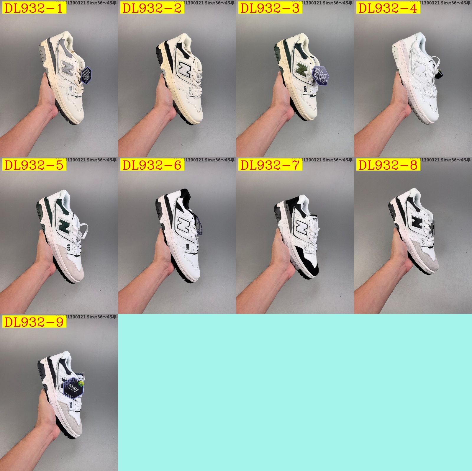 dh New Balance BB550 size 36 45 52869035621 DL932 gallery