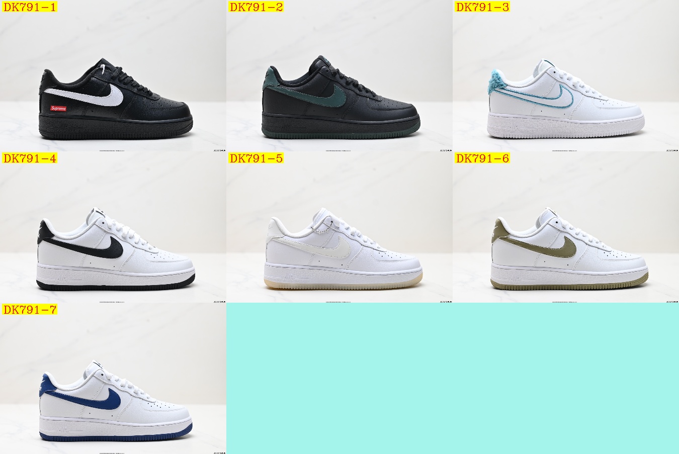 52$ dh Top Quality Nike Air Force 1 07 half size 36-45 92548035621 DK791 gallery