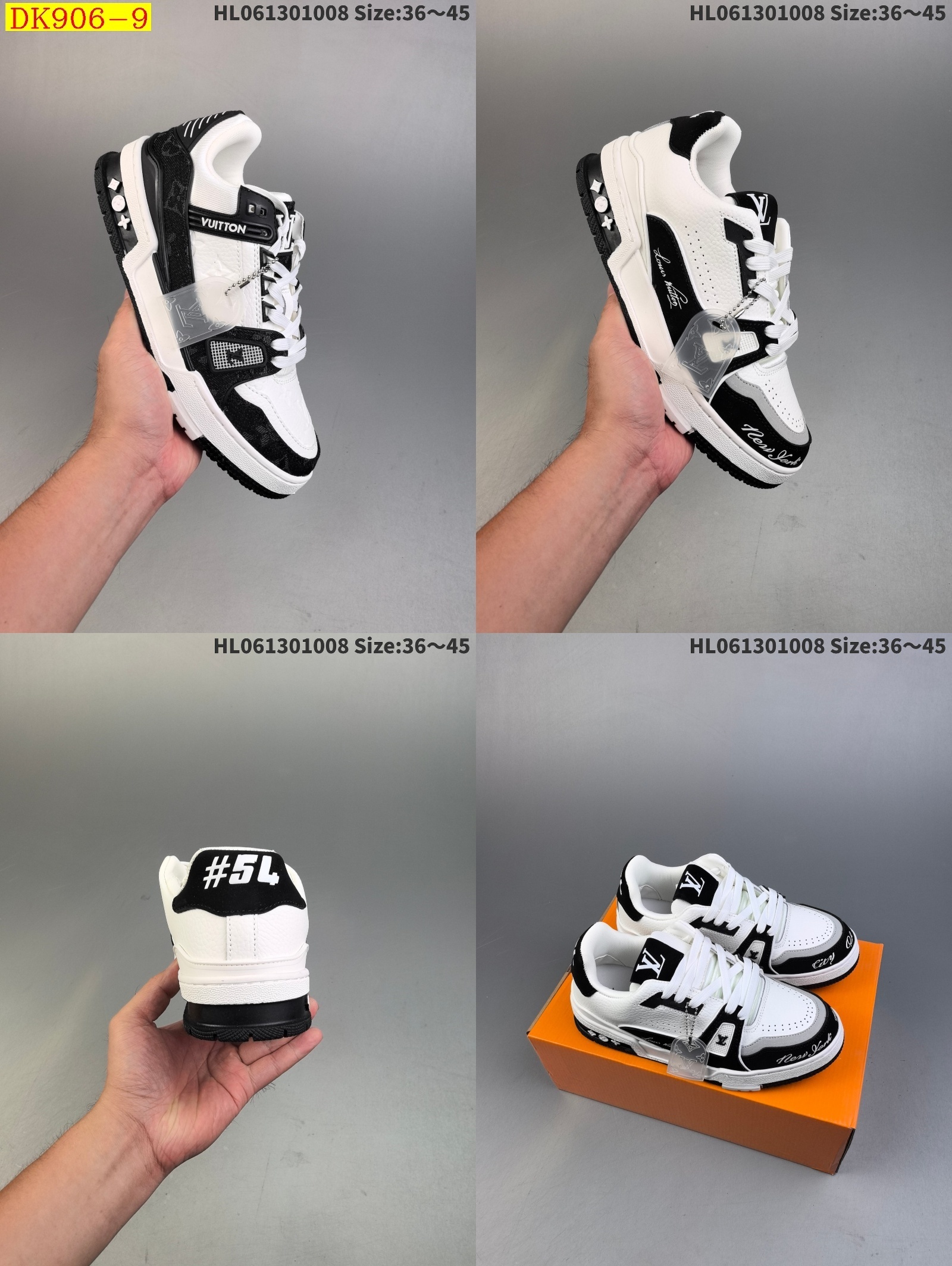 52$ new_dh Louis Vuitton Trainer Sneaker Low size 36-45 52461034396 DK906 gallery