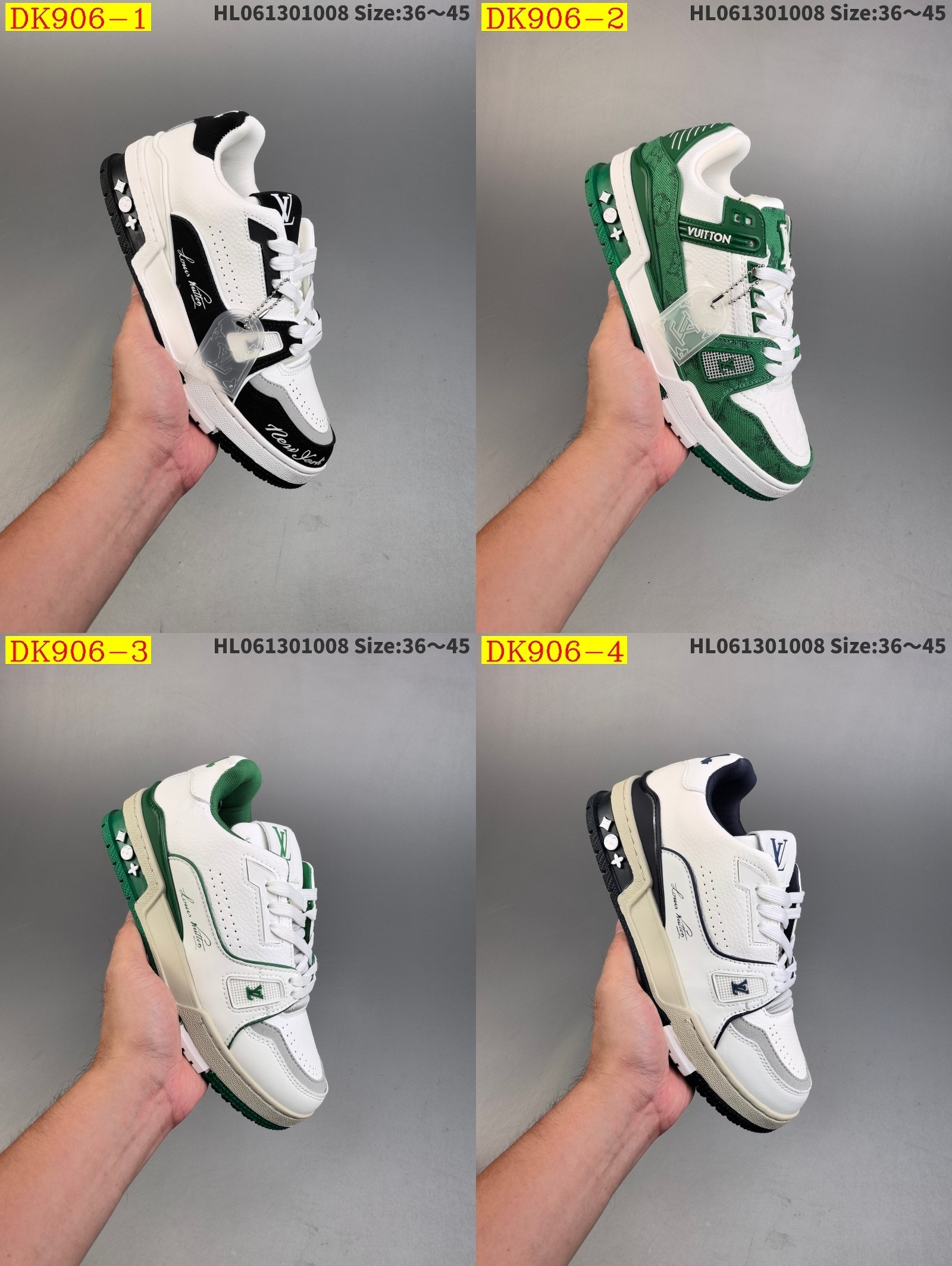 52$ new_dh Louis Vuitton Trainer Sneaker Low size 36-45 52461034396 DK906 gallery