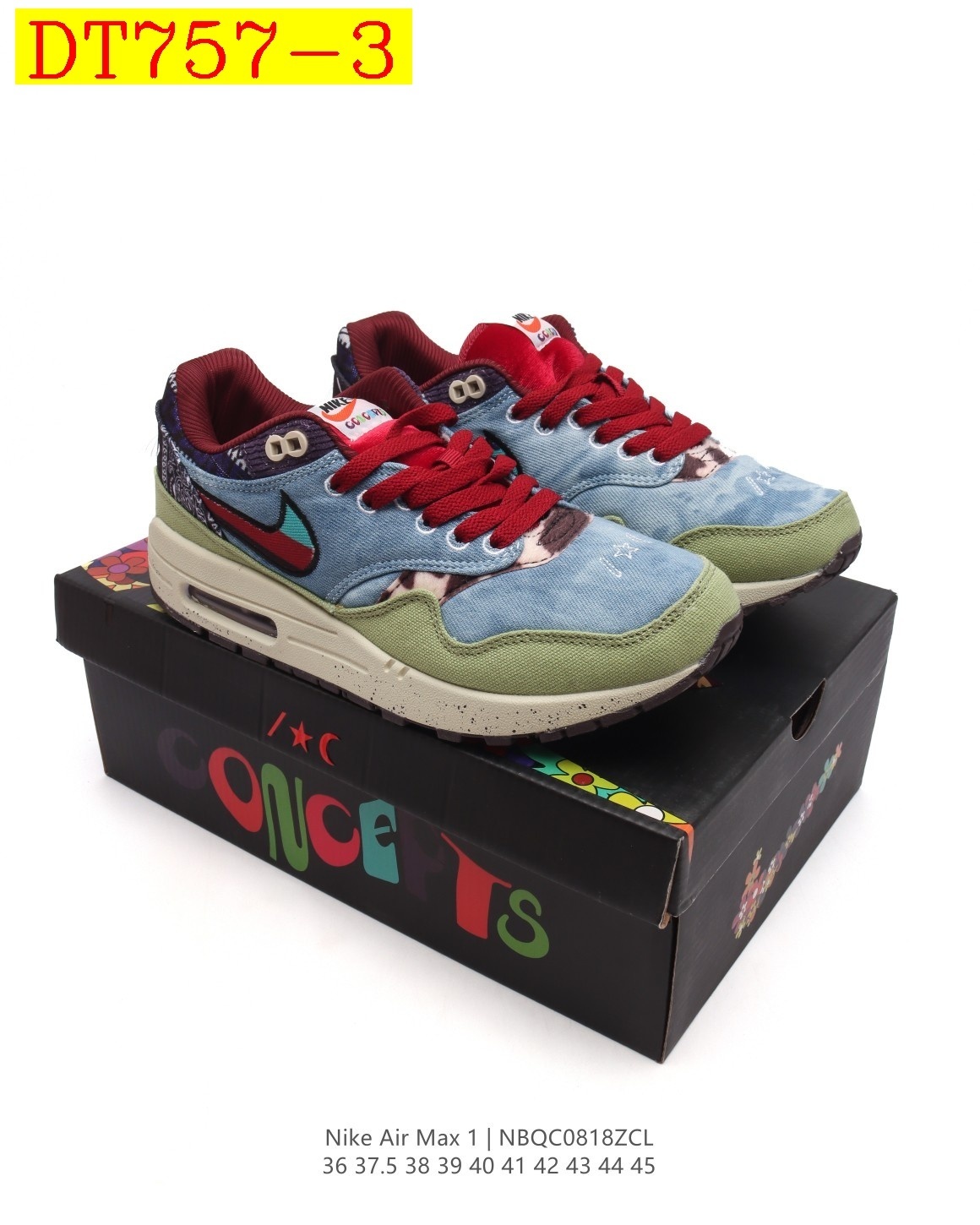 52$ new_dh Nike Air Max 1  size 36-45 52461034396 DT757 gallery