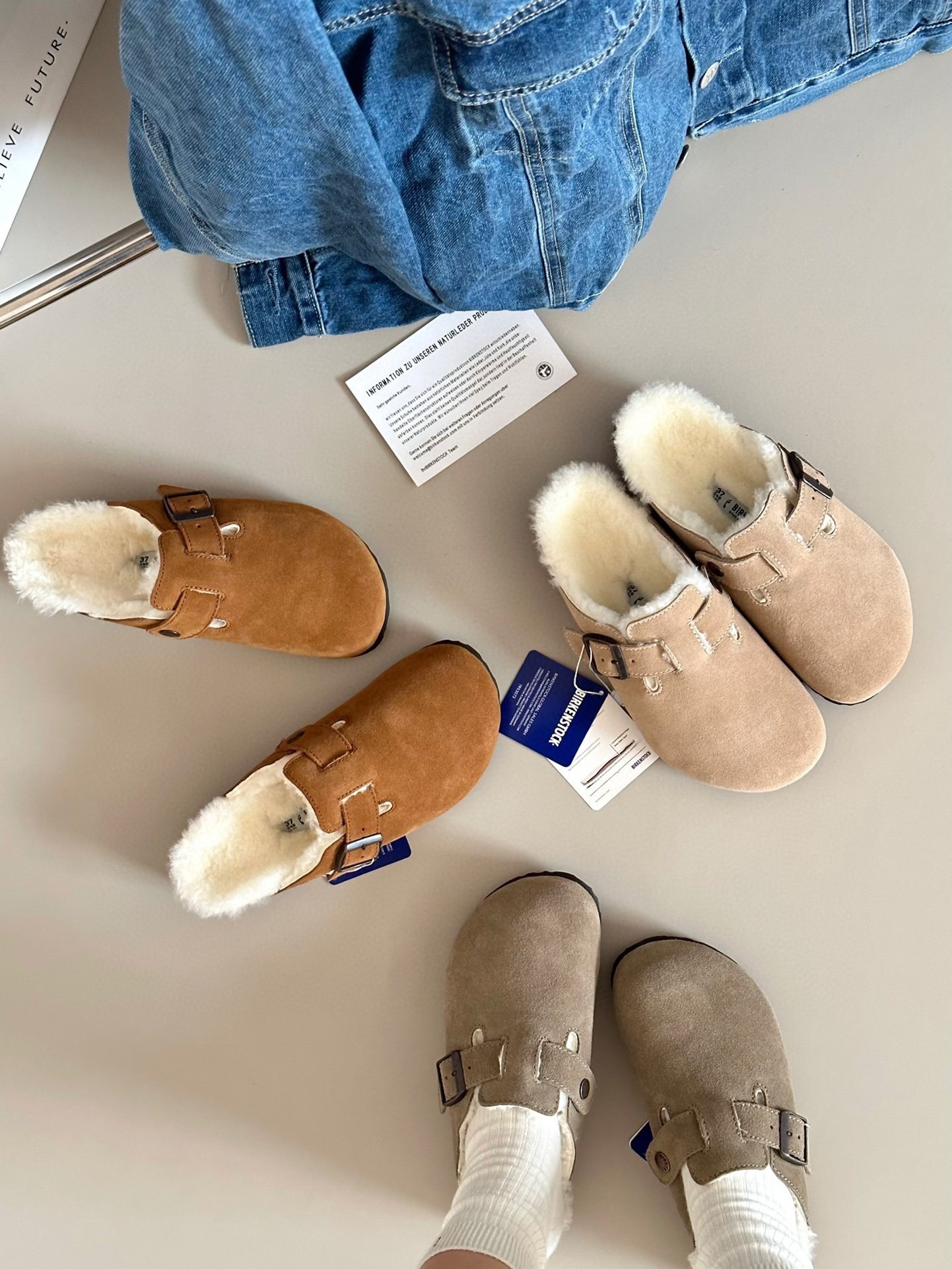 52$ new_dh Top Quality UGG Boot Leather Wool Size 35-40 42587034490 UG136 gallery