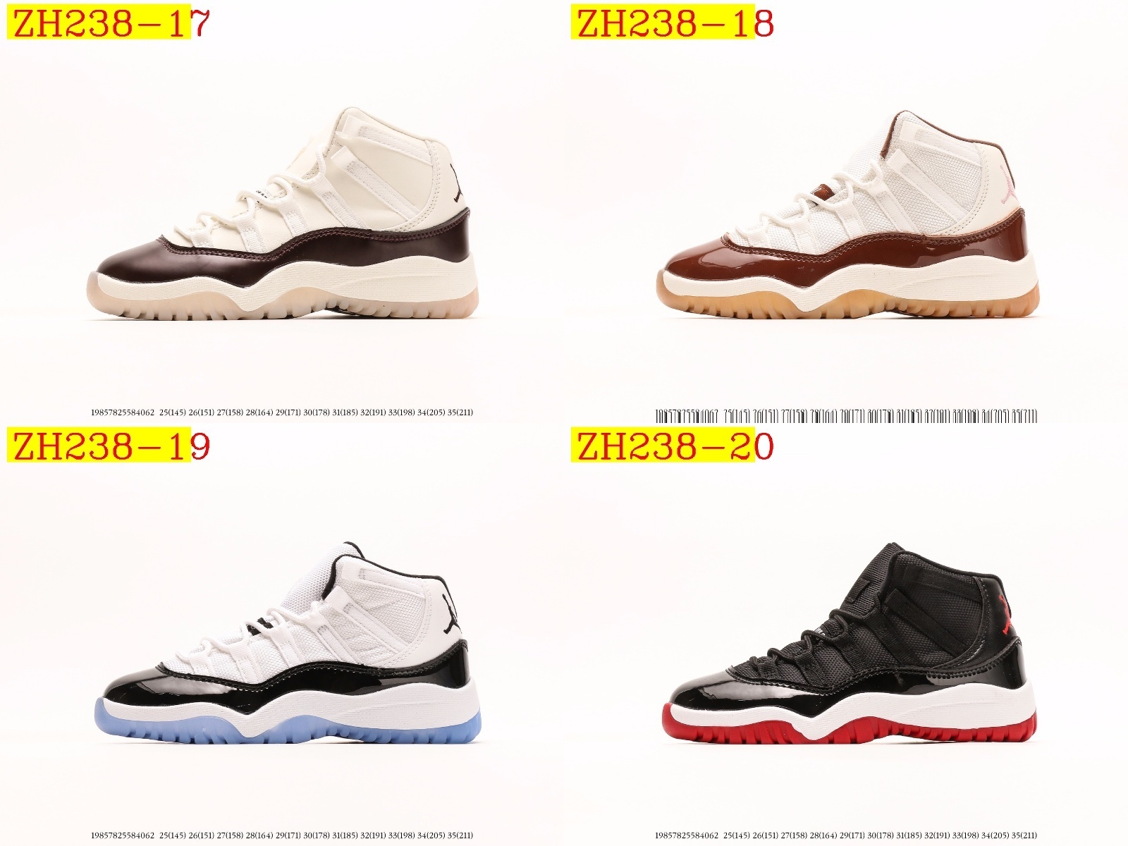 53$ Air Jordan 11 size 25-35 All Colors 2 825640 ZH238 gallery