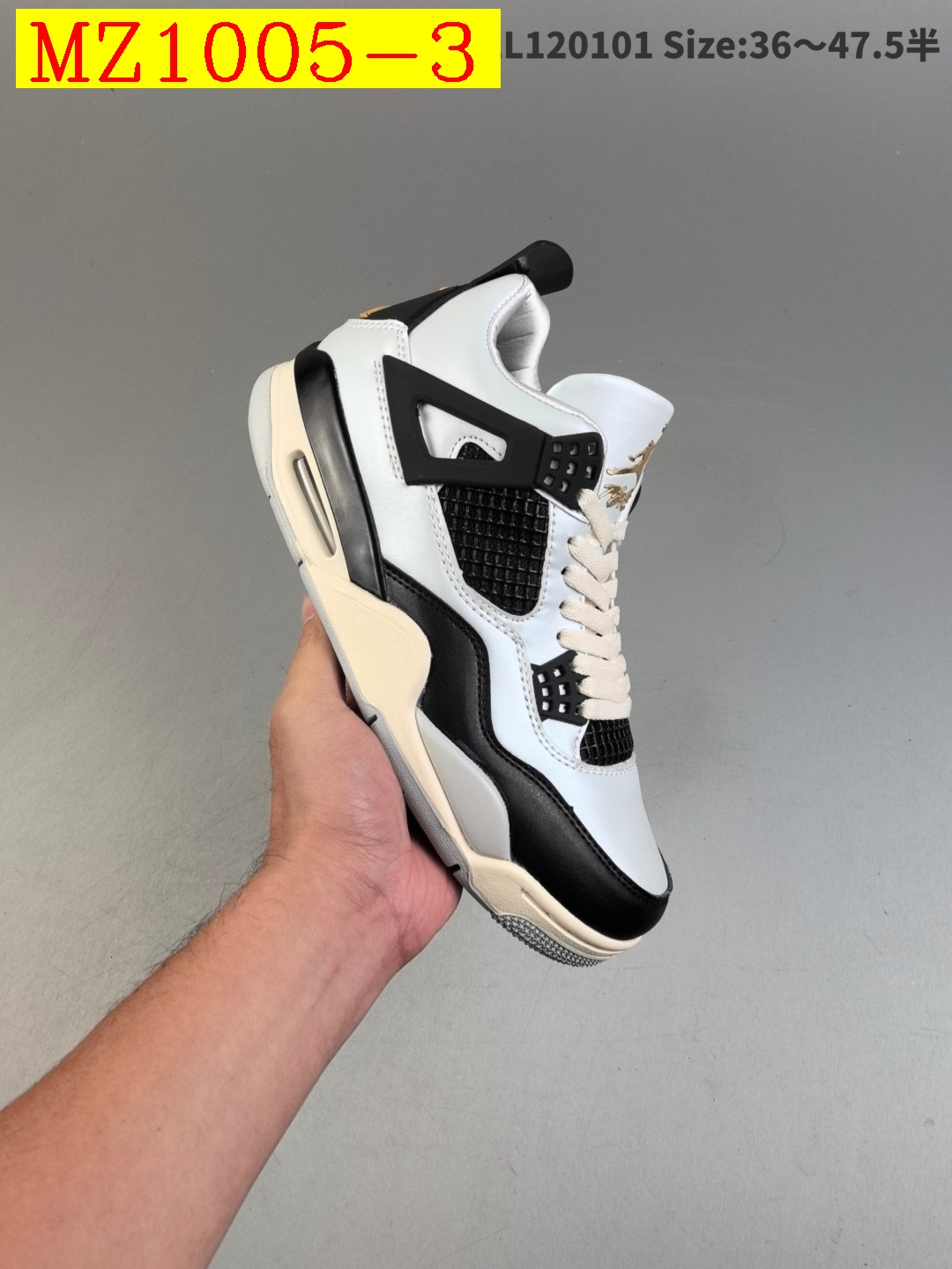 53$ Air Jordan 4 OG half size 36-46 128400 MZ1005 gallery