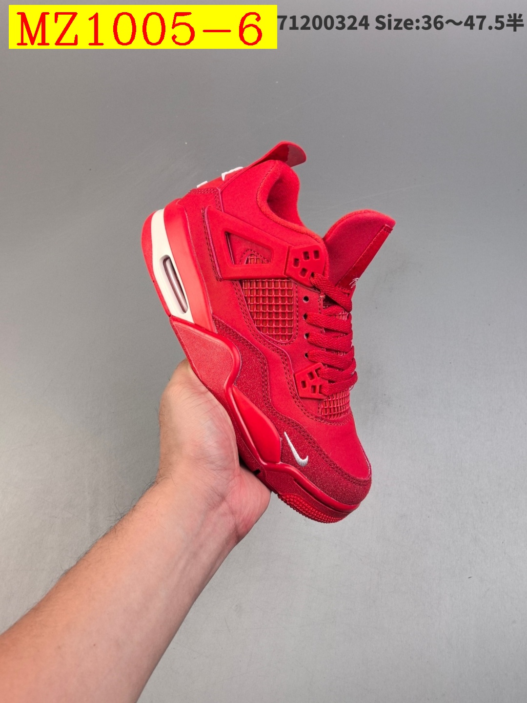 53$ Air Jordan 4 OG half size 36-46 128400 MZ1005 gallery
