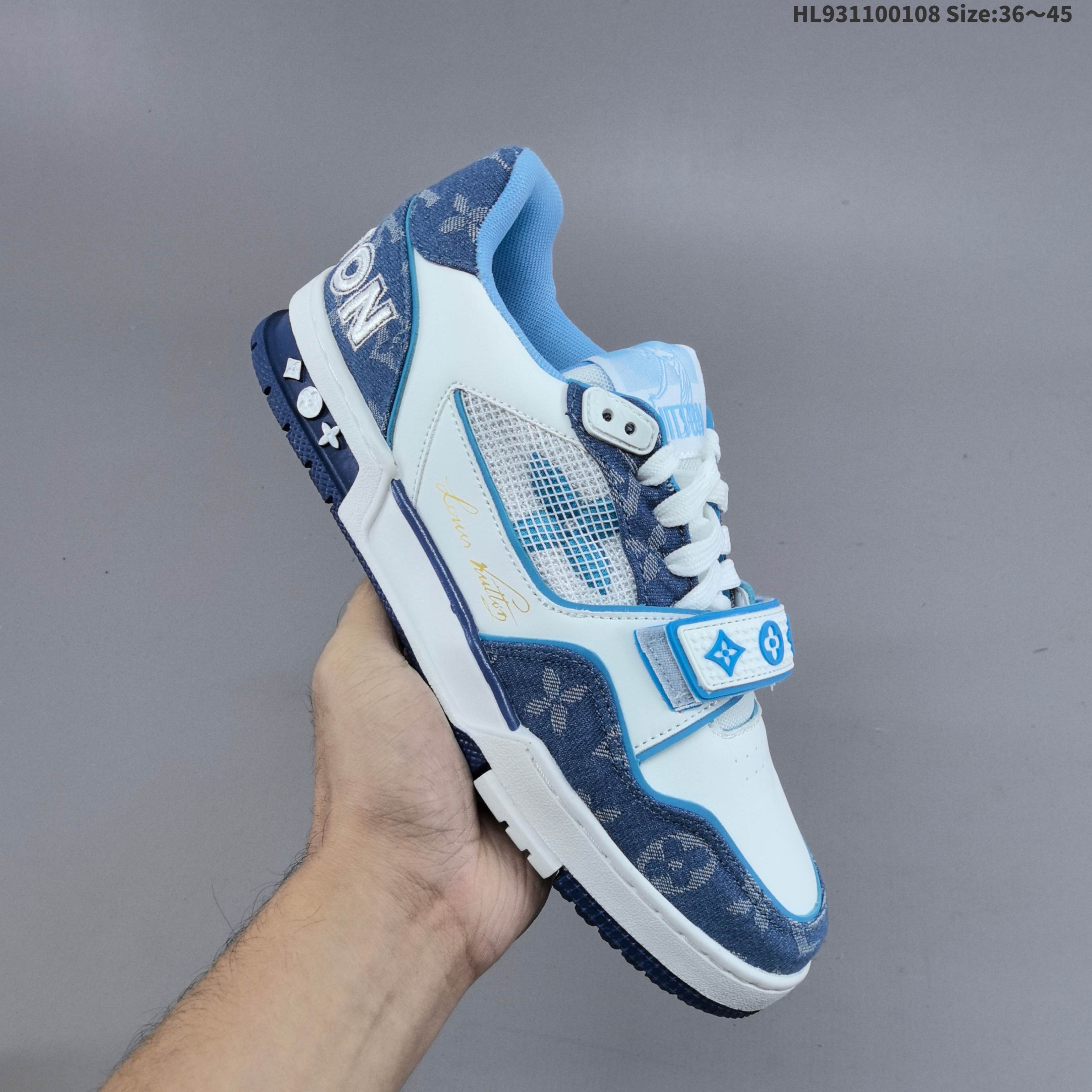 53$ LV Louis Vuitton Trainer Sneaker Low Size 36-45 729250 PM126 gallery