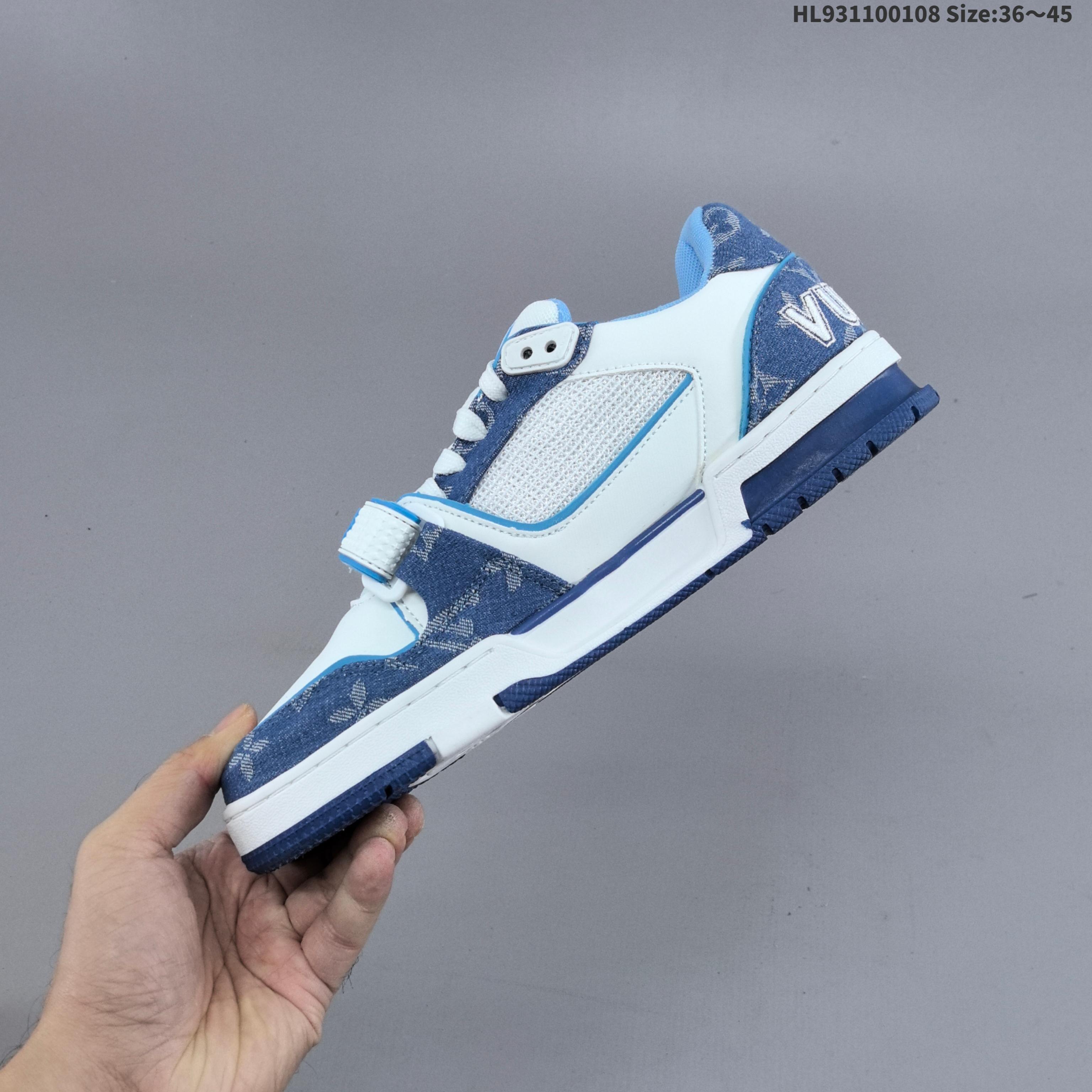 53$ LV Louis Vuitton Trainer Sneaker Low Size 36-45 729250 PM126 gallery