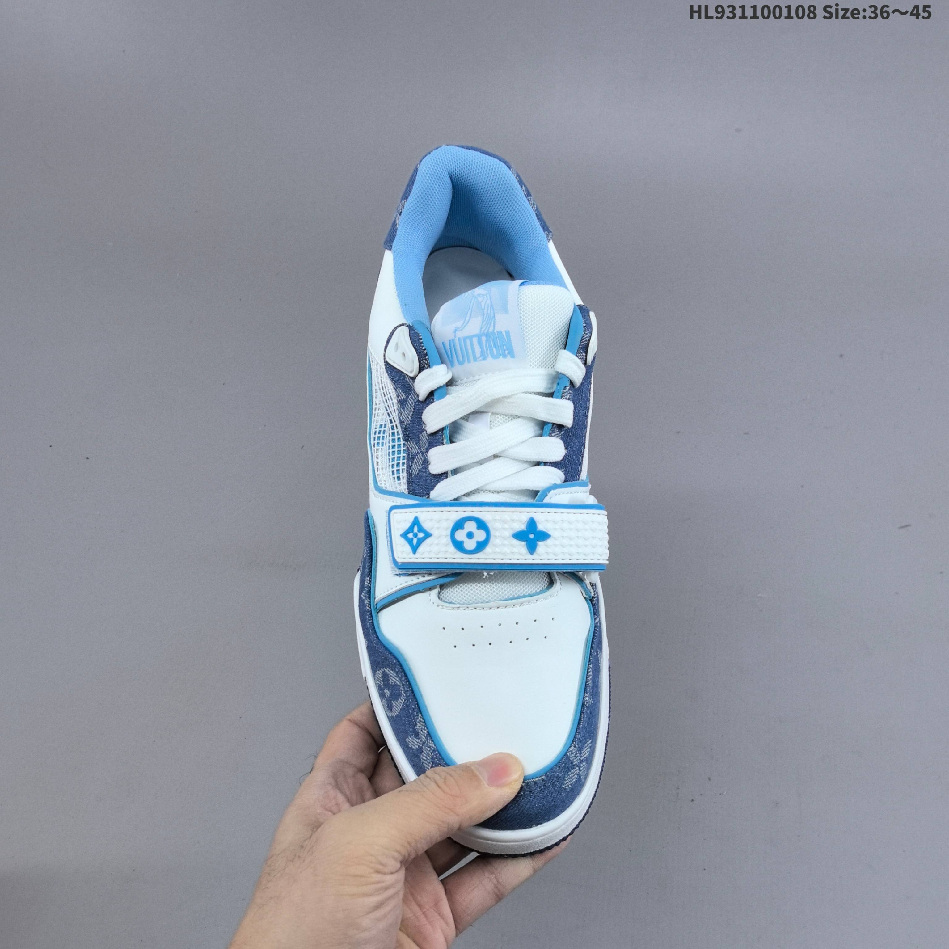 53$ LV Louis Vuitton Trainer Sneaker Low Size 36-45 729250 PM126 gallery