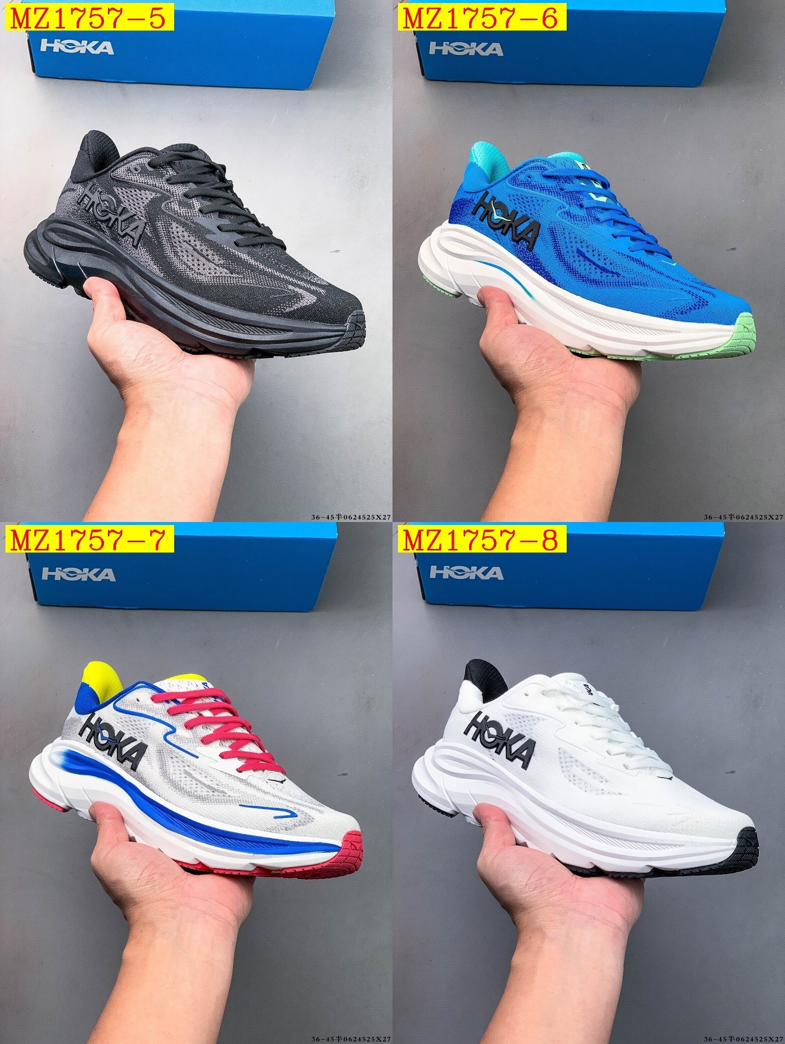 53$ Top Quality HOKA ONE ONE Clifton 10 size 36-45 420710 MZ1757 gallery