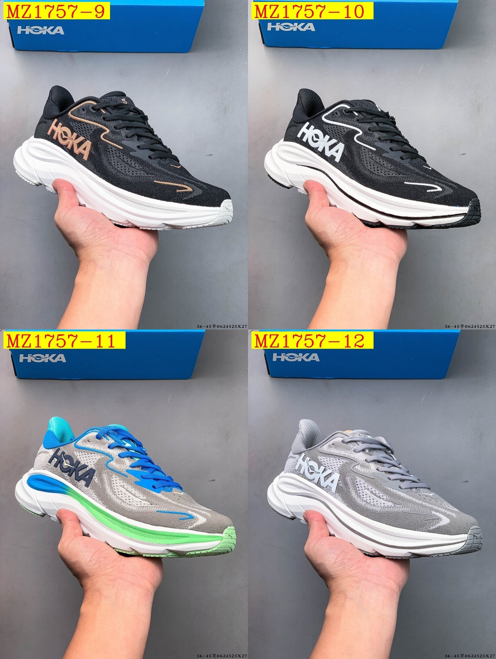 53$ Top Quality HOKA ONE ONE Clifton 10 size 36-45 420710 MZ1757 gallery