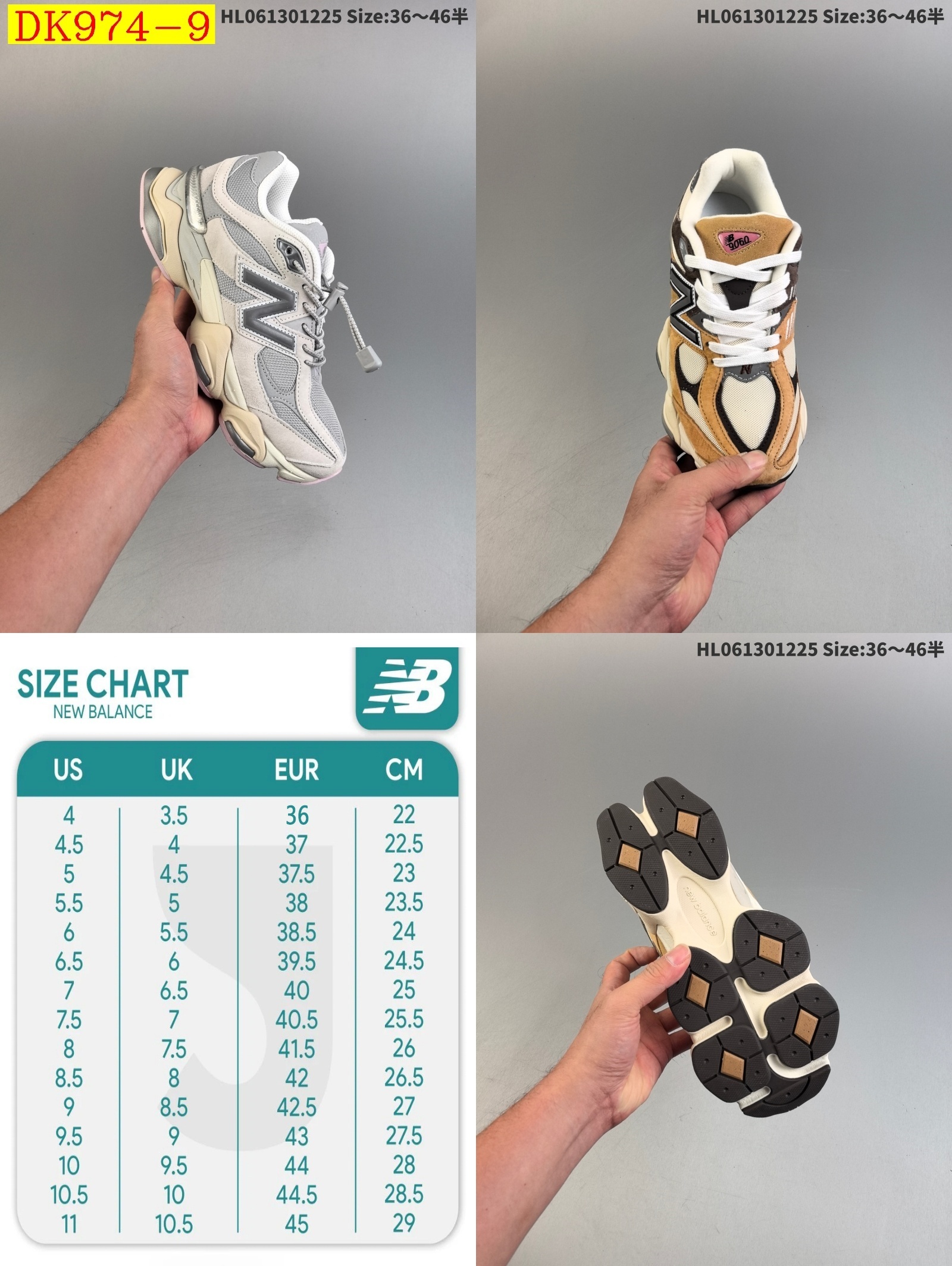 53$ dh New Balance  size 36-46 72461035638 DK974 gallery