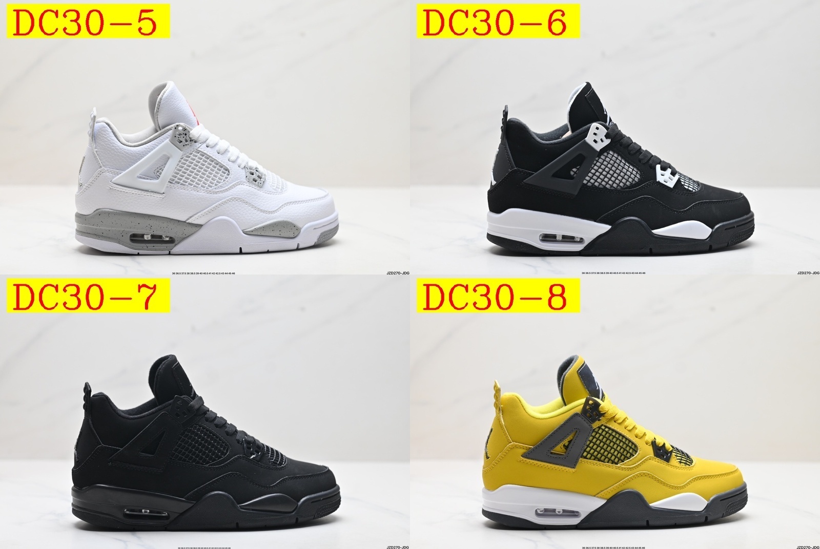 dh Nike Air Jordan 4 Retro Half size 36 46 92645035638 DC30 gallery