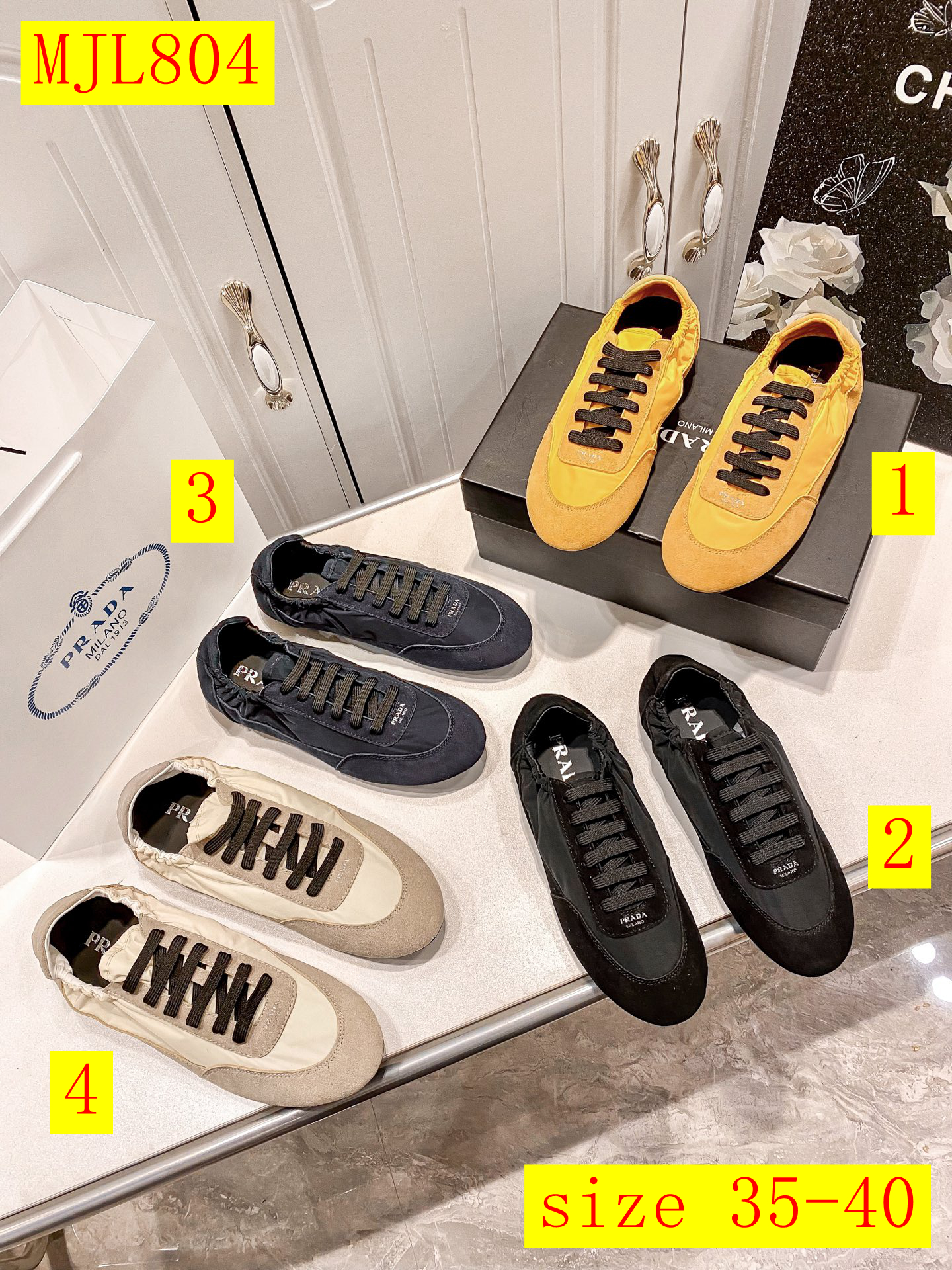 53$ dh PRADA show bdetails size 35-40 62381035638 MJL804 gallery