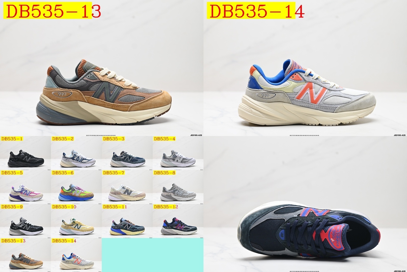 53$ new_dh Top Quality New Balance M990 size 36-45 92564035405 DB535 gallery