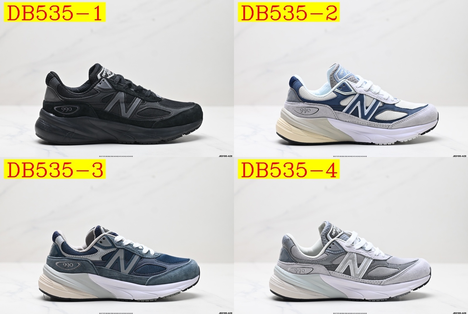 53$ new_dh Top Quality New Balance M990 size 36-45 92564035405 DB535 gallery