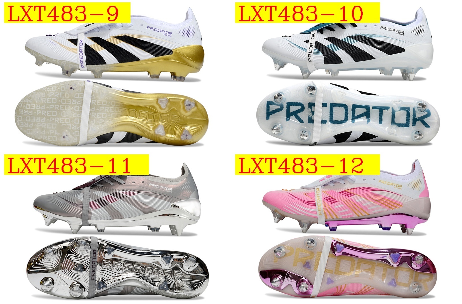 54$ Adidas FG 25 PREDATOR ACCURACY FG BOOTS Size 36-45 531670 LXT483 gallery