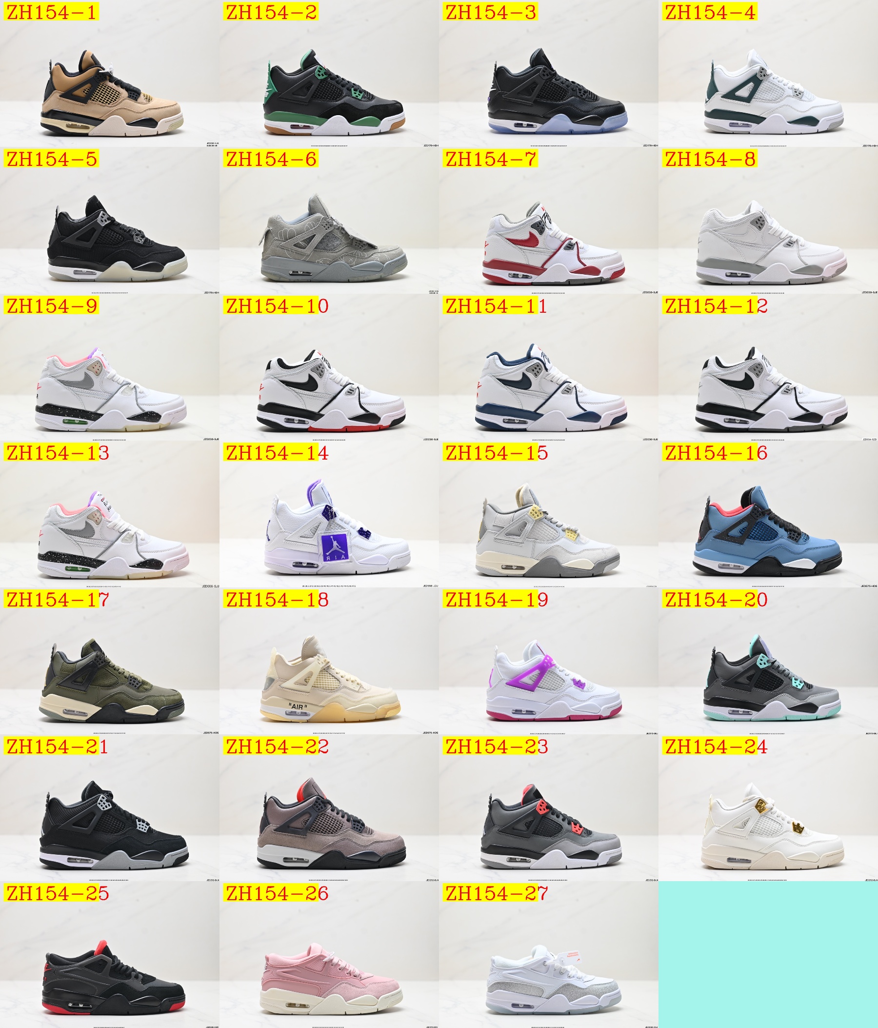 54$ Air Jordan 4 size 36-46 All Colors 1 325640 ZH154 gallery