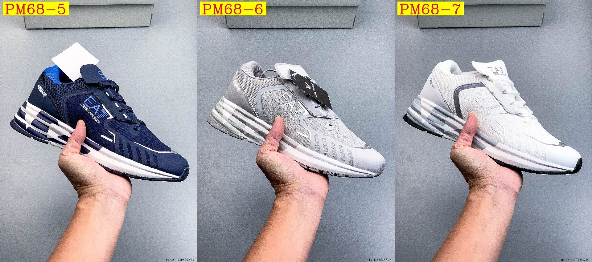 54$ EMPORIO ARMANI EA7 Size 40-45 225560 PM68 gallery