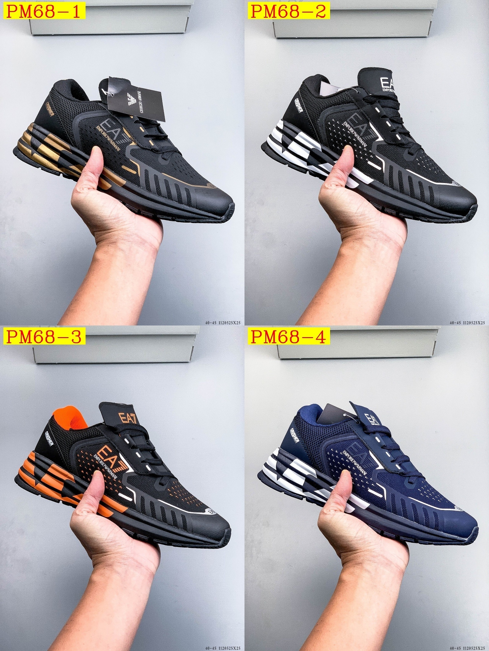 54$ EMPORIO ARMANI EA7 Size 40-45 225560 PM68 gallery