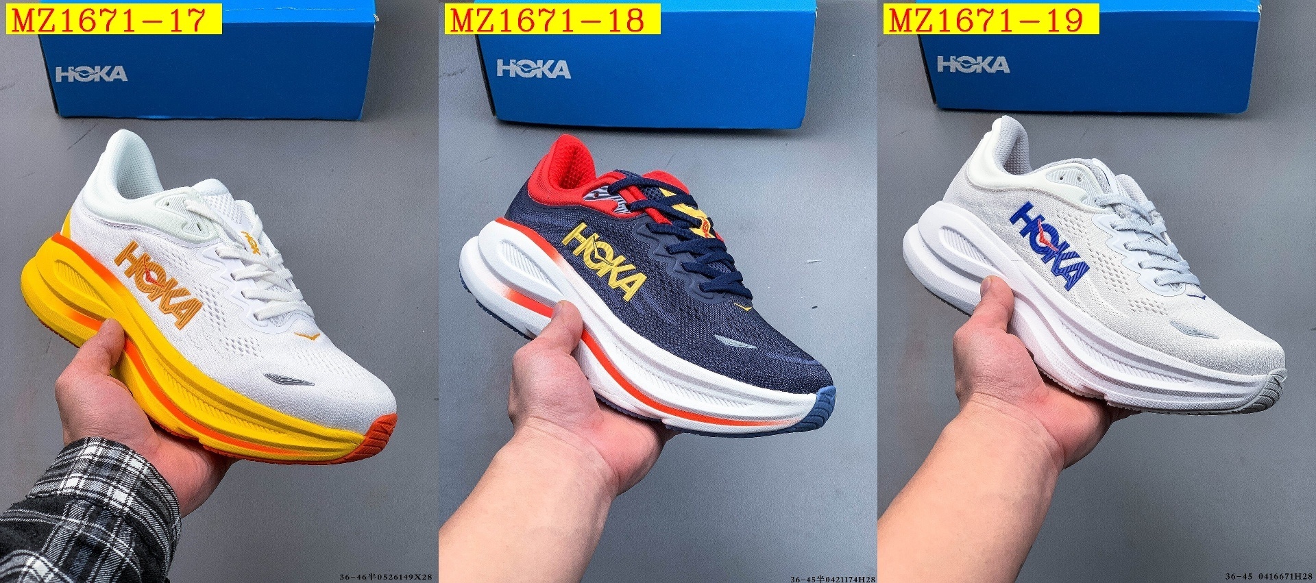 54$ HOKA ONE ONE Bondi 9 size 36-45 826890 MZ1671 gallery