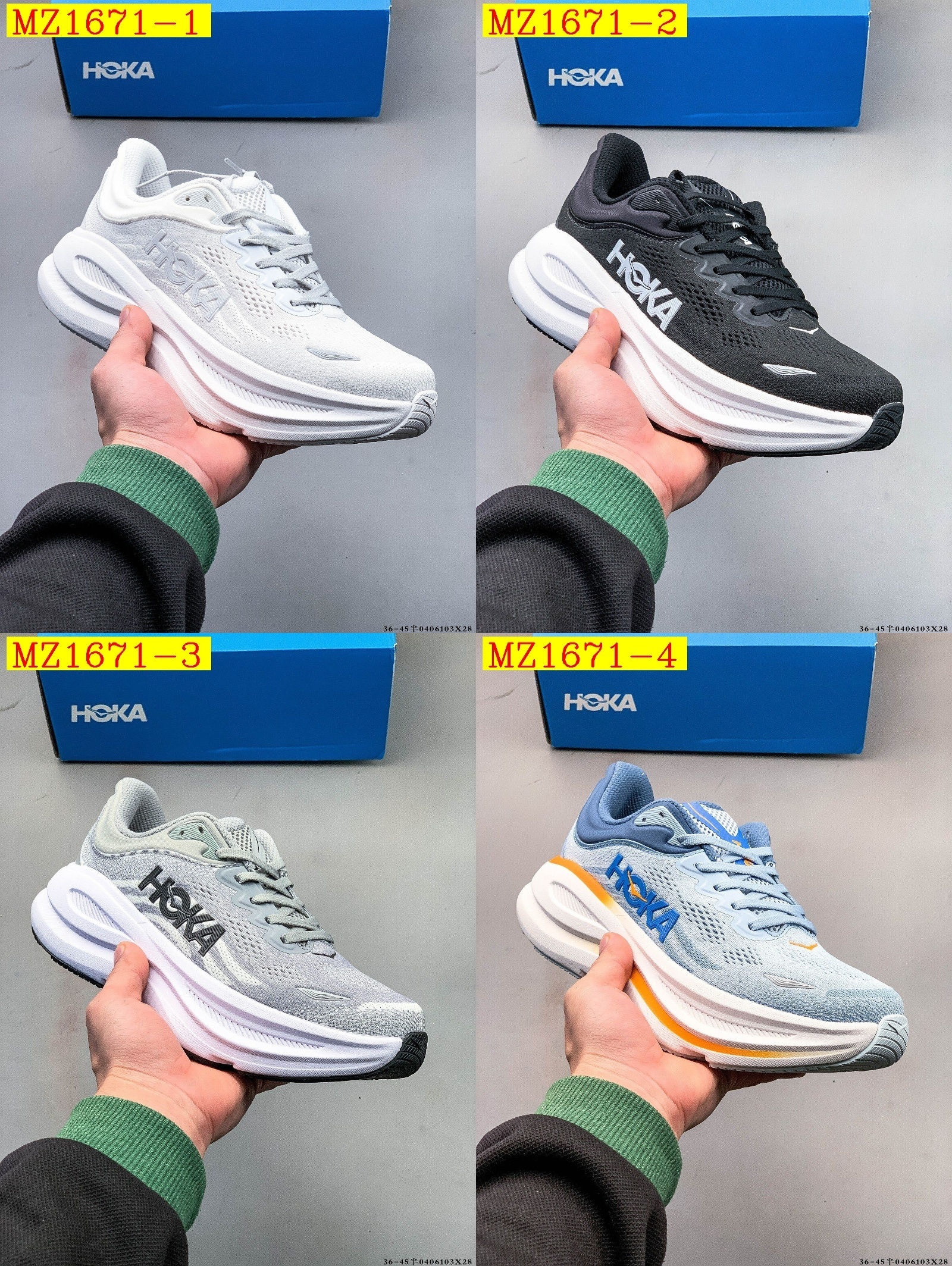 54$ HOKA ONE ONE Bondi 9 size 36-45 826890 MZ1671 gallery