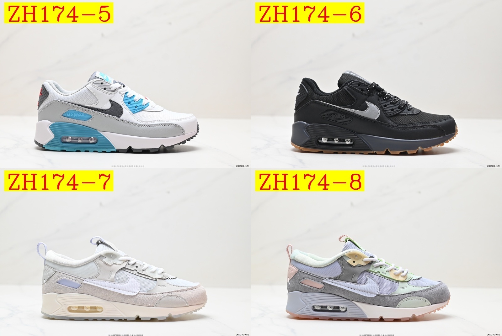 54$ Nike Air Max 90  size 36-45 All Colors 3 524810 ZH174 gallery