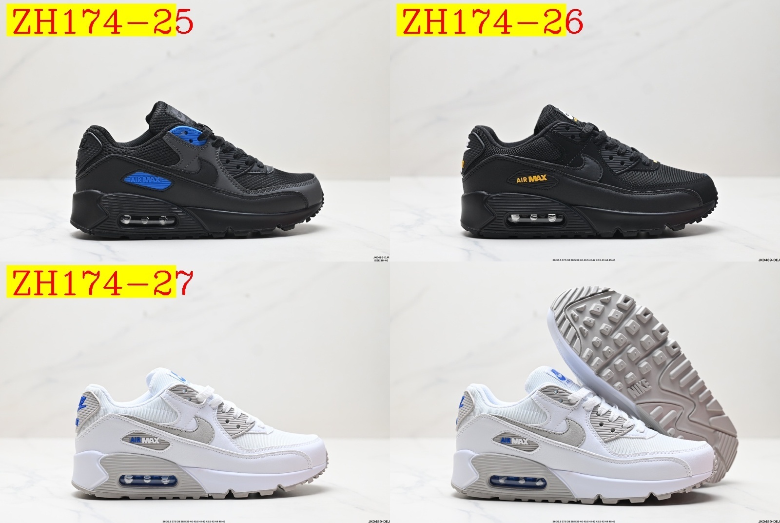 54$ Nike Air Max 90  size 36-45 All Colors 3 524810 ZH174 gallery
