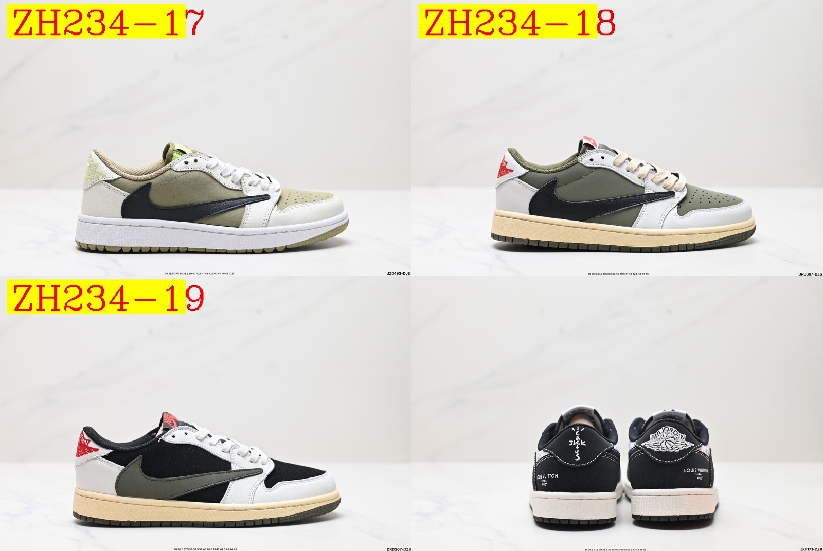 54$ Travis Scott x Air Jordan 1 size 36-46 All Colors 3 724950 ZH234 gallery