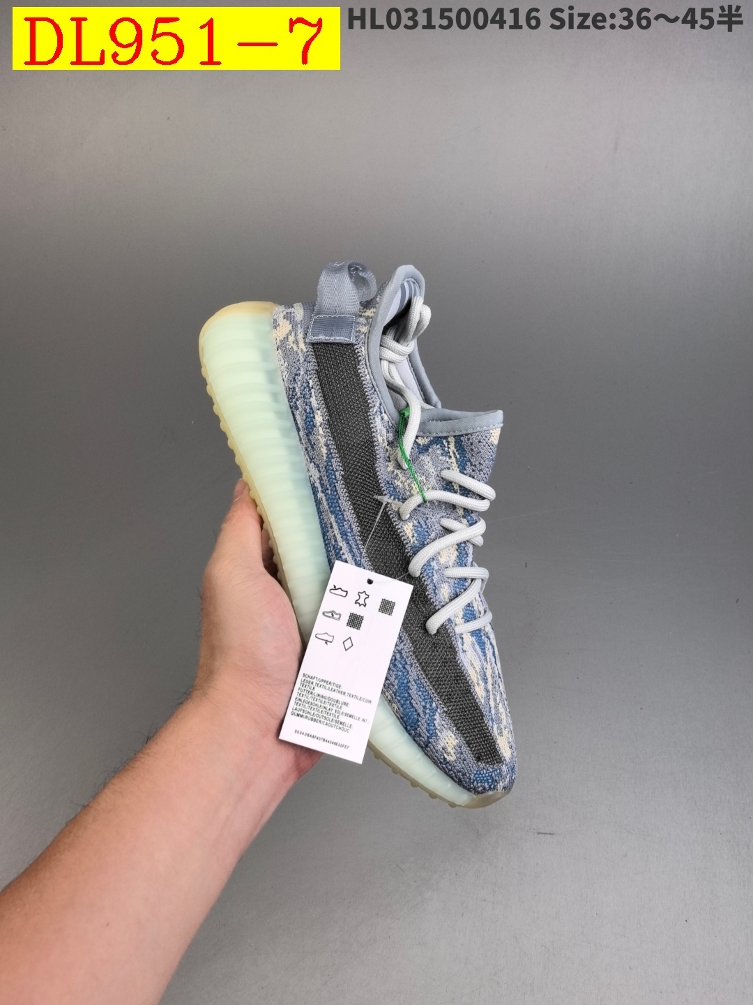 54$ dh Top Quality Adidas Yeezy Boost 350V2 half size 36-45 53206035840 DL951 gallery