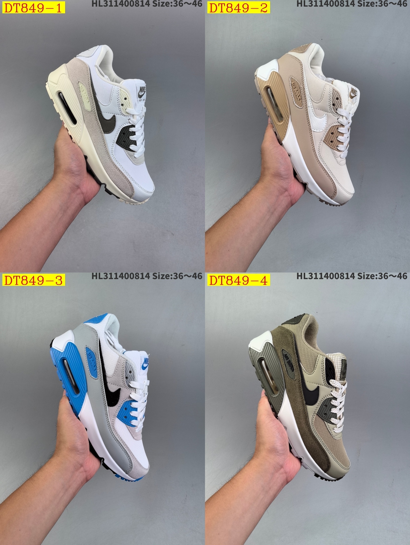 54$ new_dh Nike Air Max 90 size 36-46 52481035511 DT849 gallery
