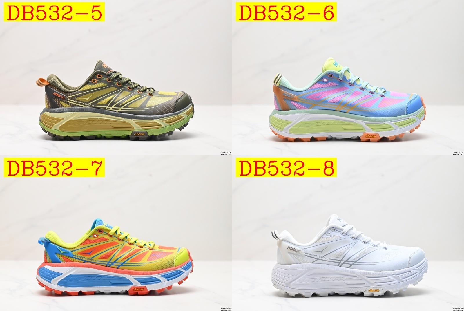 54$ new_dh Top Quality HOKA MAFATE SPEED THREE 2 size 36-45 73405035514 DB532 gallery