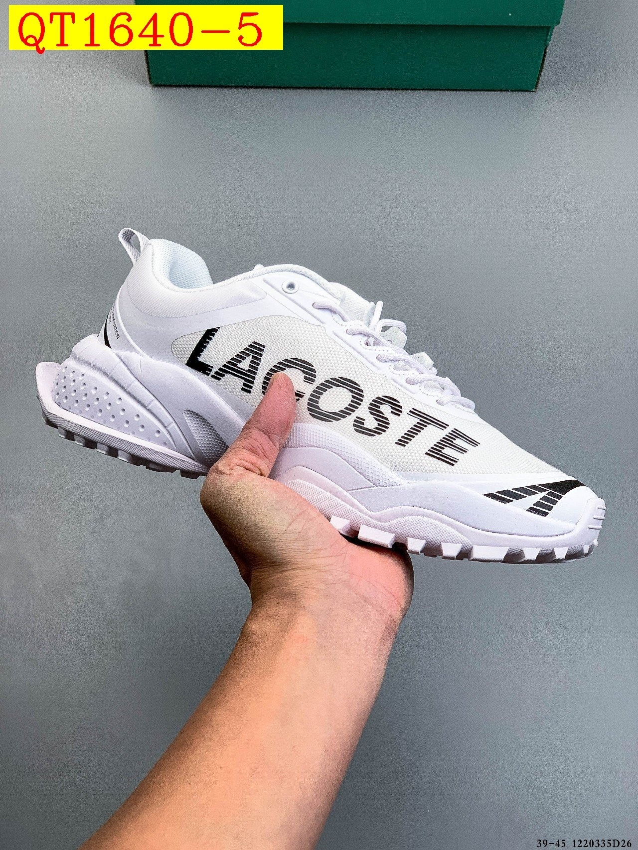 55$ LACOSTE LGUARD BRKR Size 39-45 428680 QT1640 gallery