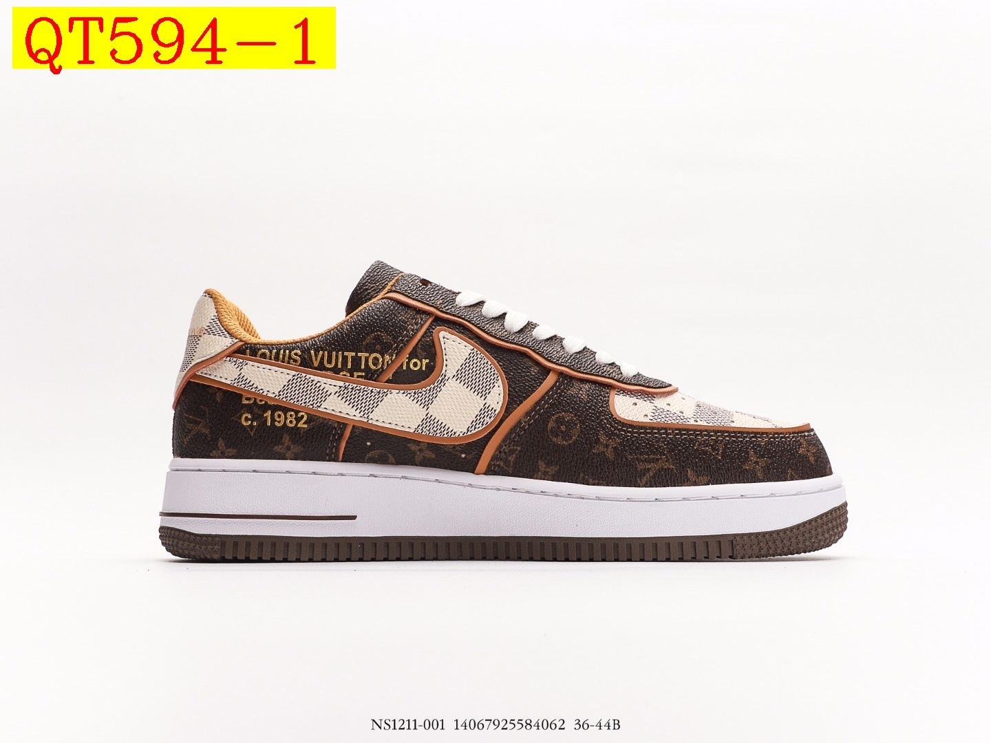 55$ Louis Vuitton Nike Air Force 1 07 size 36-44 426650 QT594 gallery